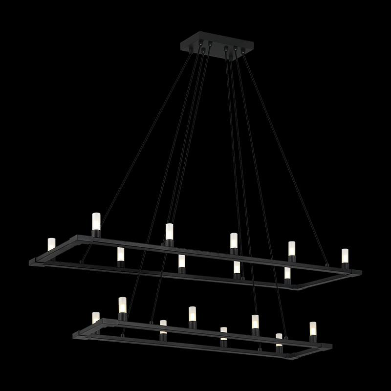 Cascadian 48 Inch 18 Light Linear Suspension Light by Matteo Lighting