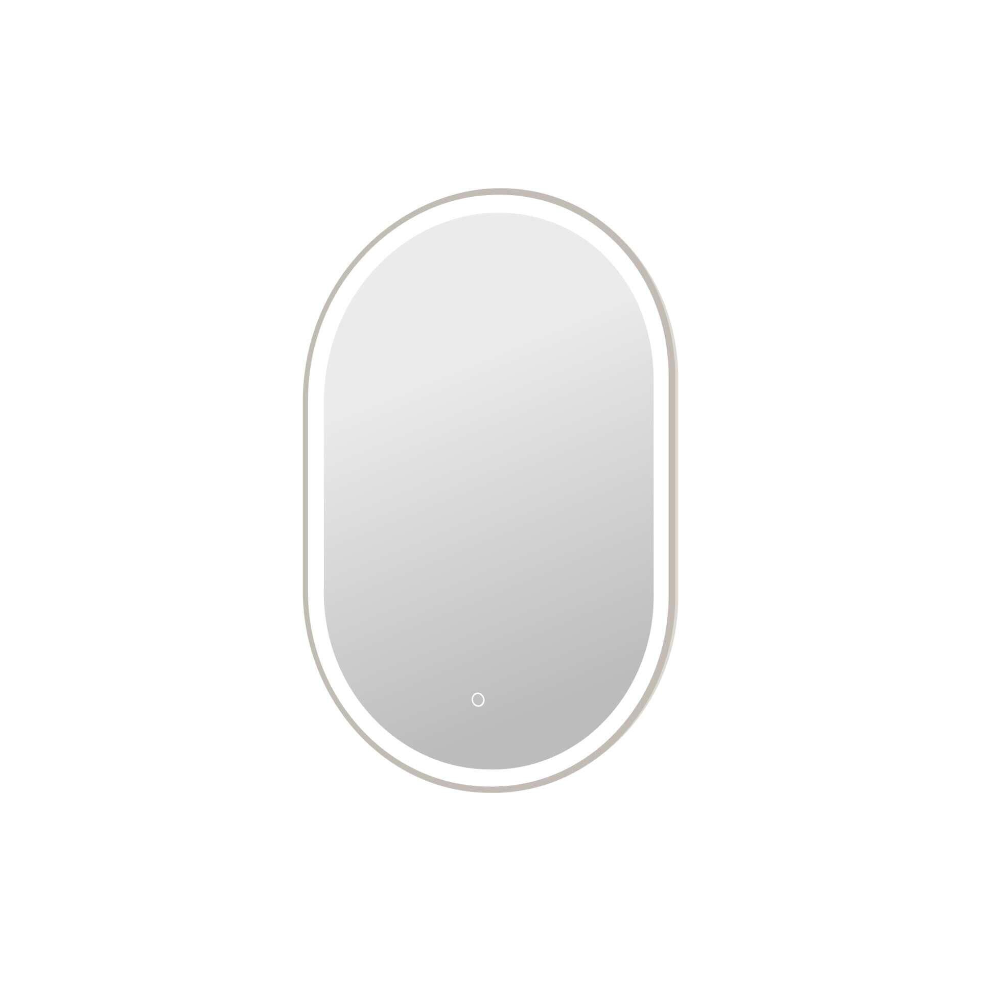 Harmoni 36 Inch Oval LED Lighted Mirror by Elegant Decor
