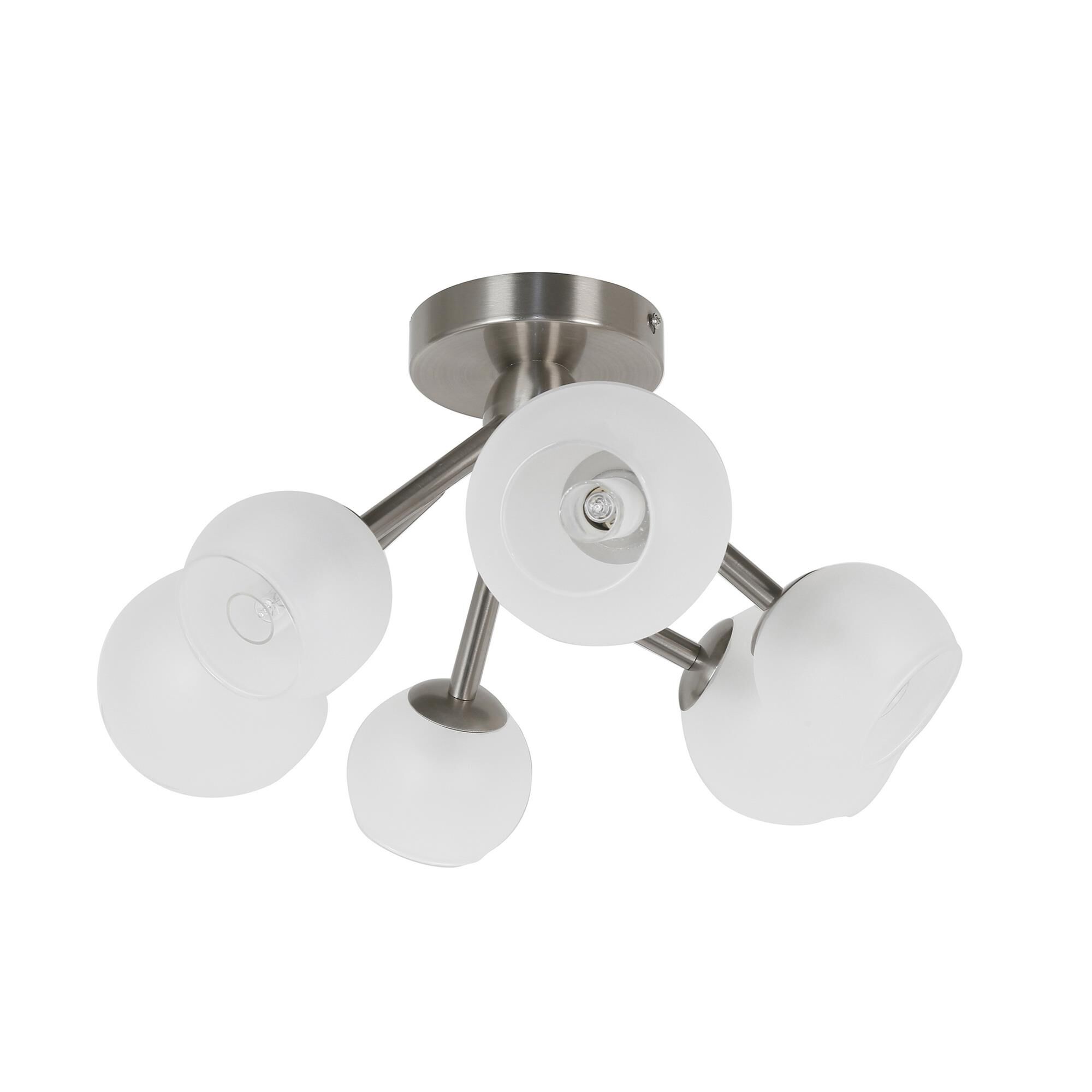 Tanglewood 17 Inch 6 Light Semi Flush Mount by Dainolite