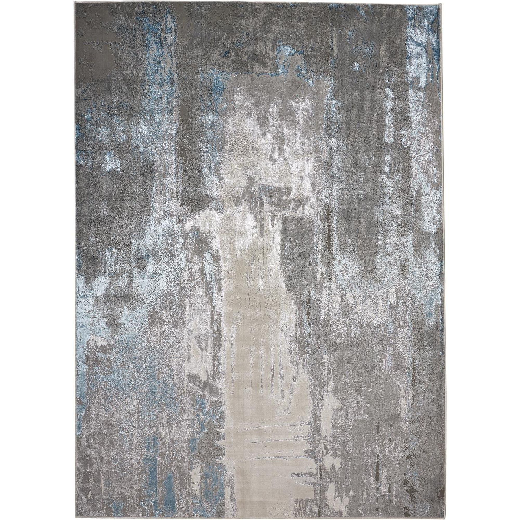 Azure Machine Woven Area Rug,