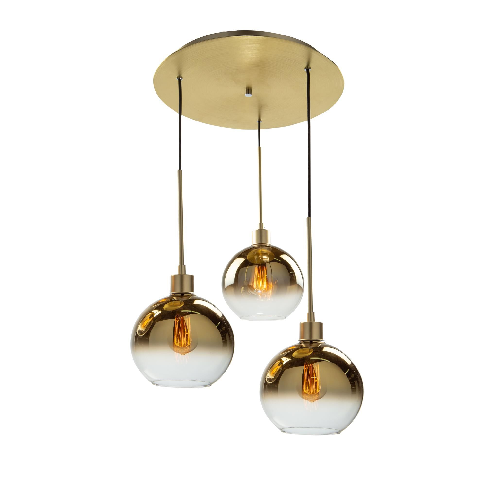 Steven Sabados (S&C) Morning Mist 19 Inch 3 Light Multi Light Pendant,