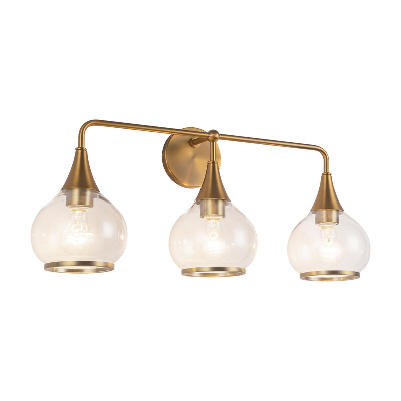 Hazel 27 Inch 3 Light Bath Vanity Light by Alora Mood