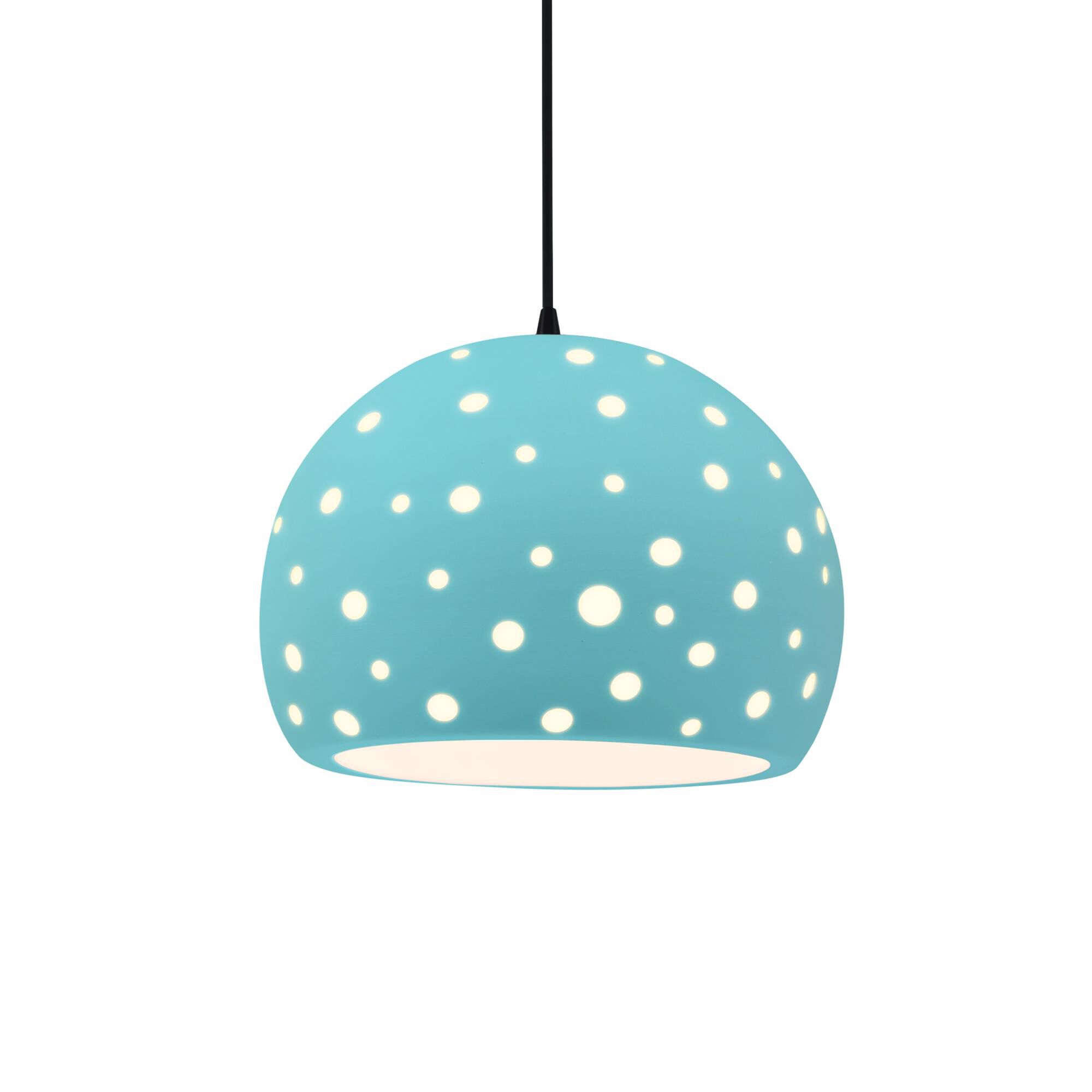 Shown in Matte Black finish and Reflecting Pool shade