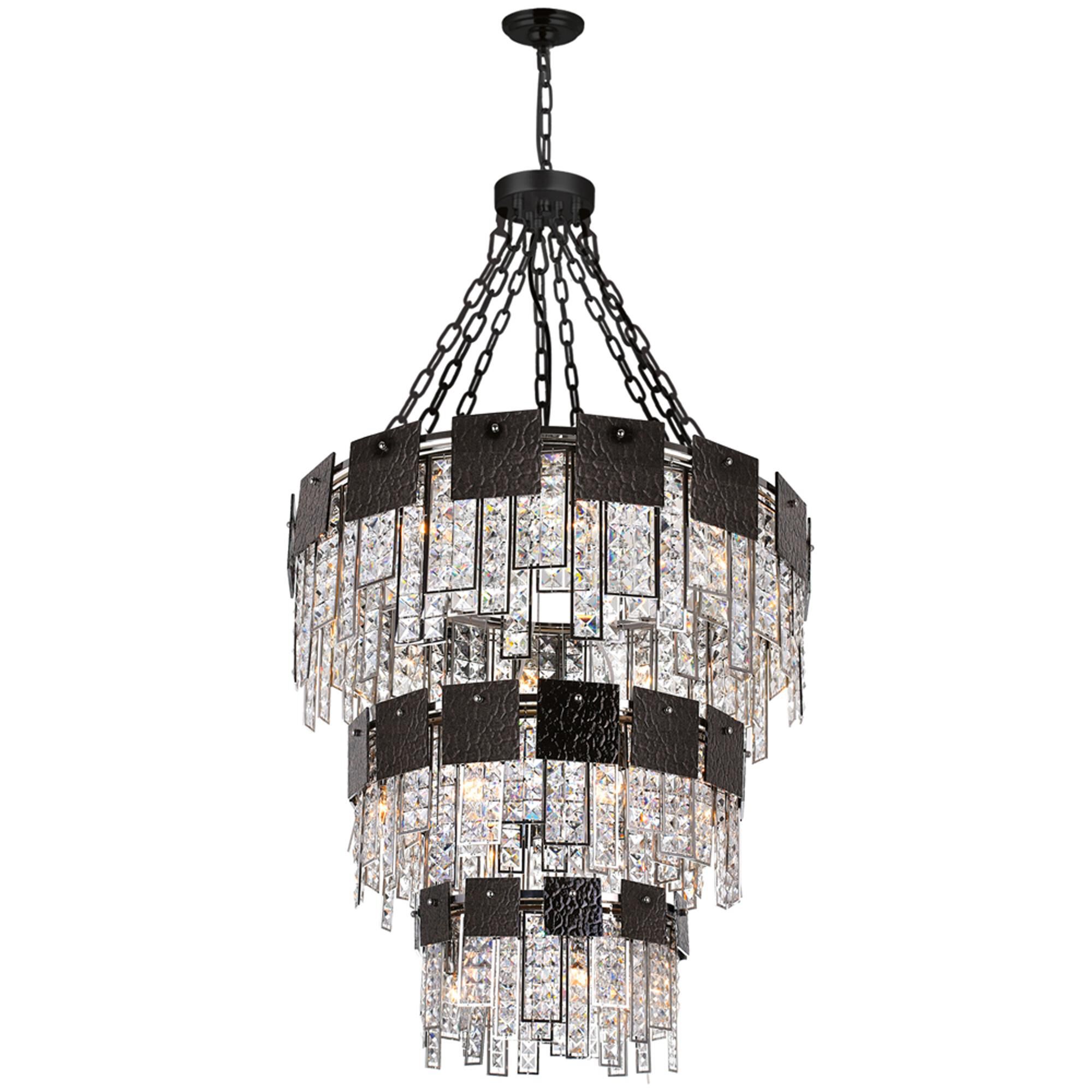 Glacier 32 Inch 24 Light Chandelier by CWI Lighting