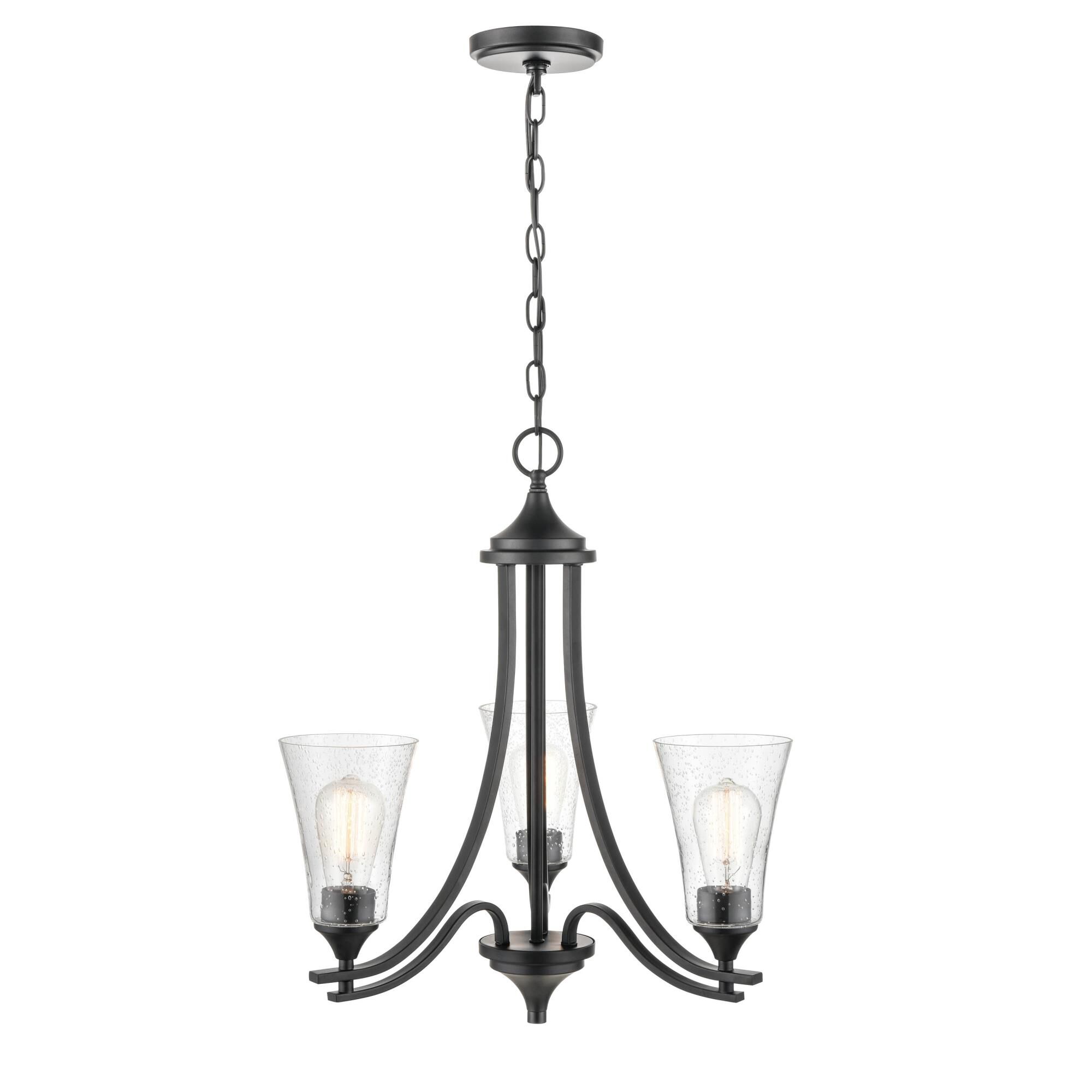 Natalie 23 Inch 3 Light Chandelier by Millennium Lighting