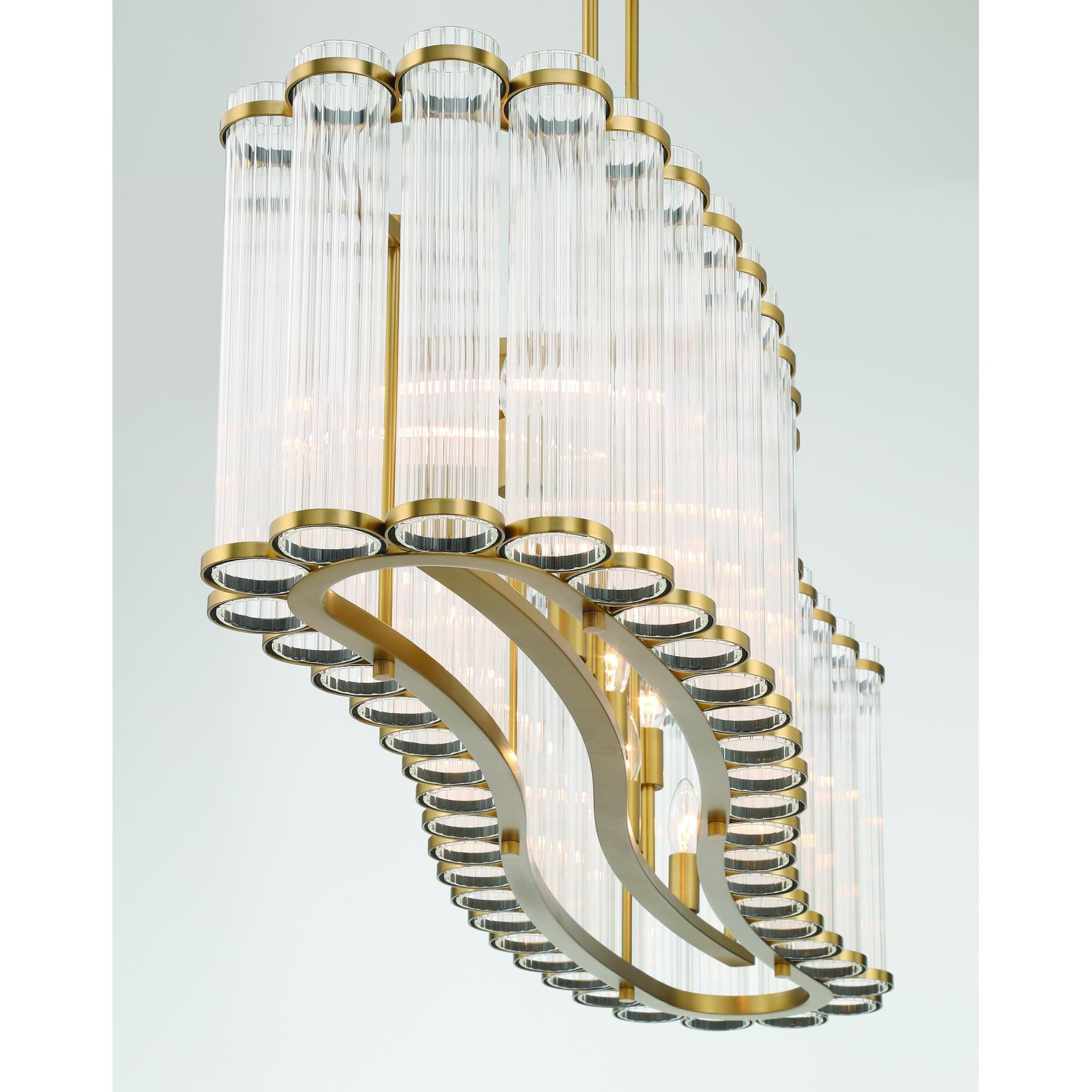 Glasbury Medium Linear Chandelier,