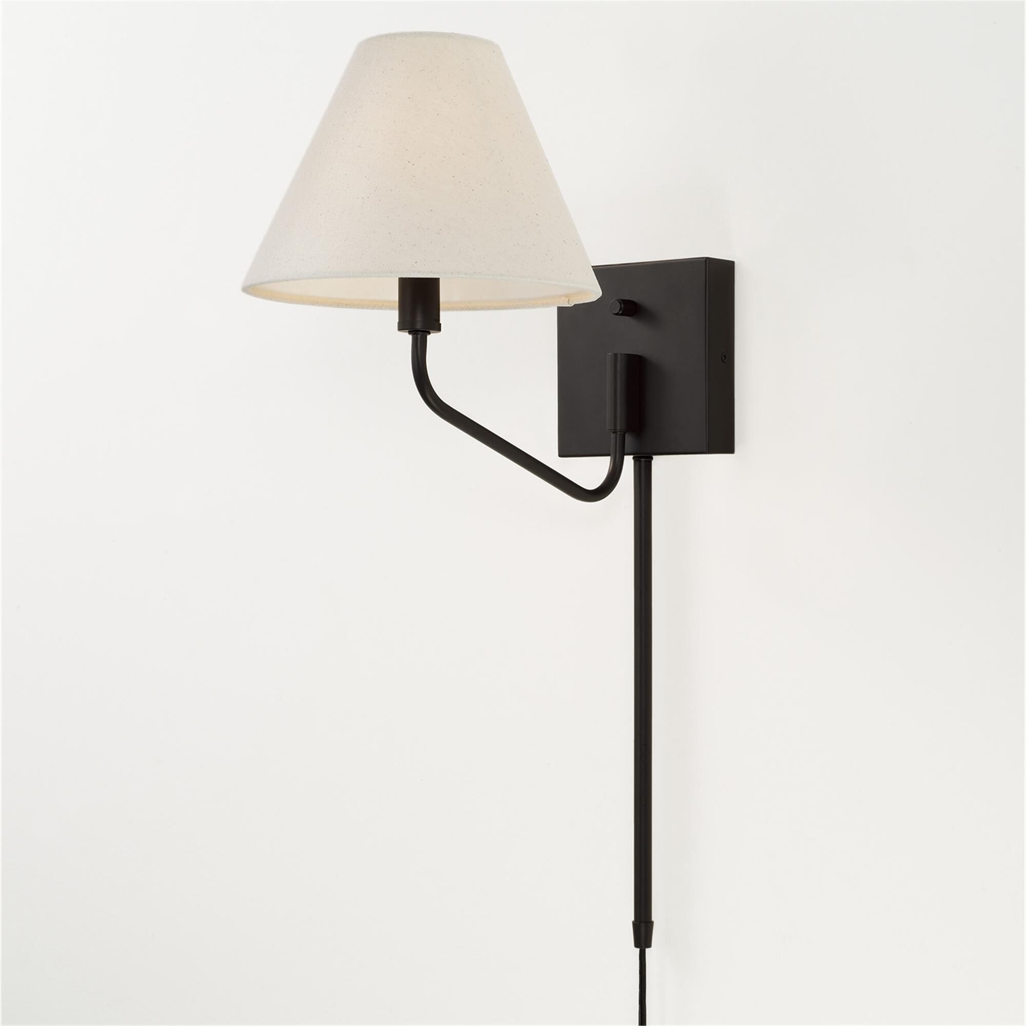 Shown in Espresso finish and Ecru Fabric shade
