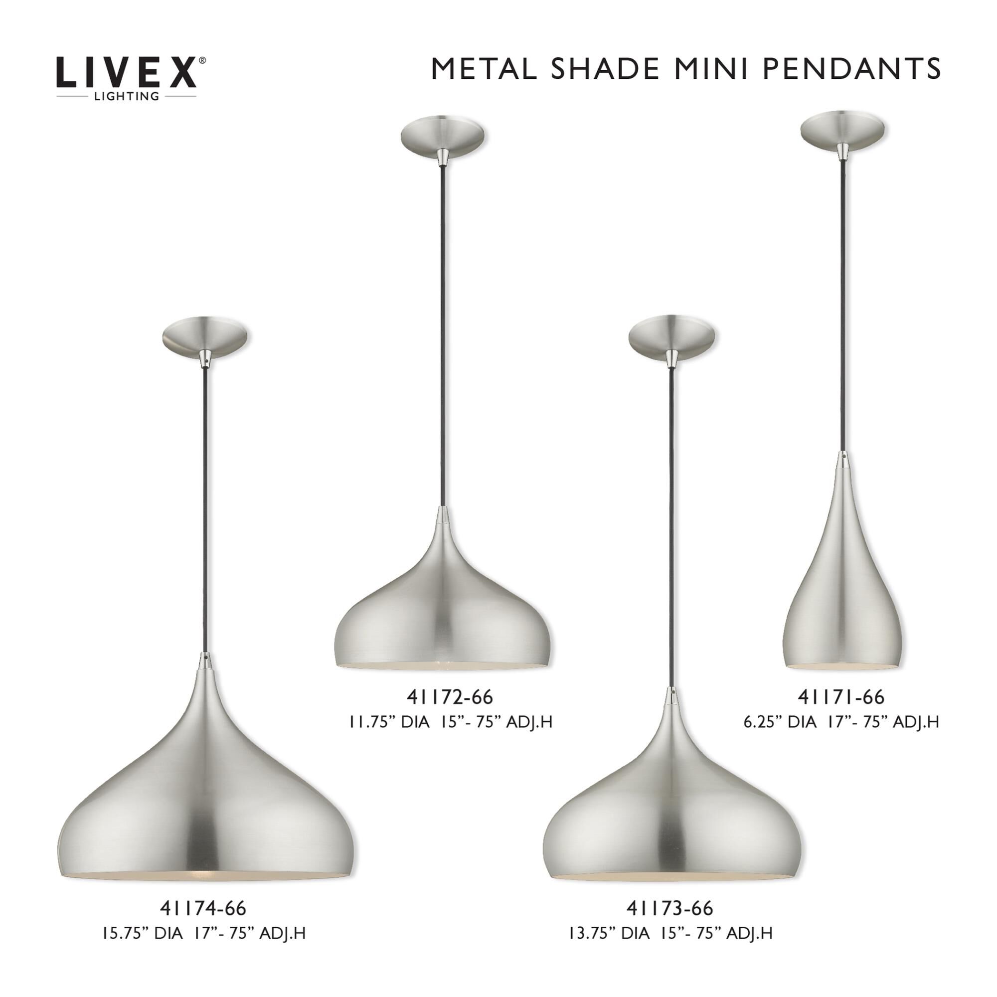 Mini Pendant by Livex Lighting