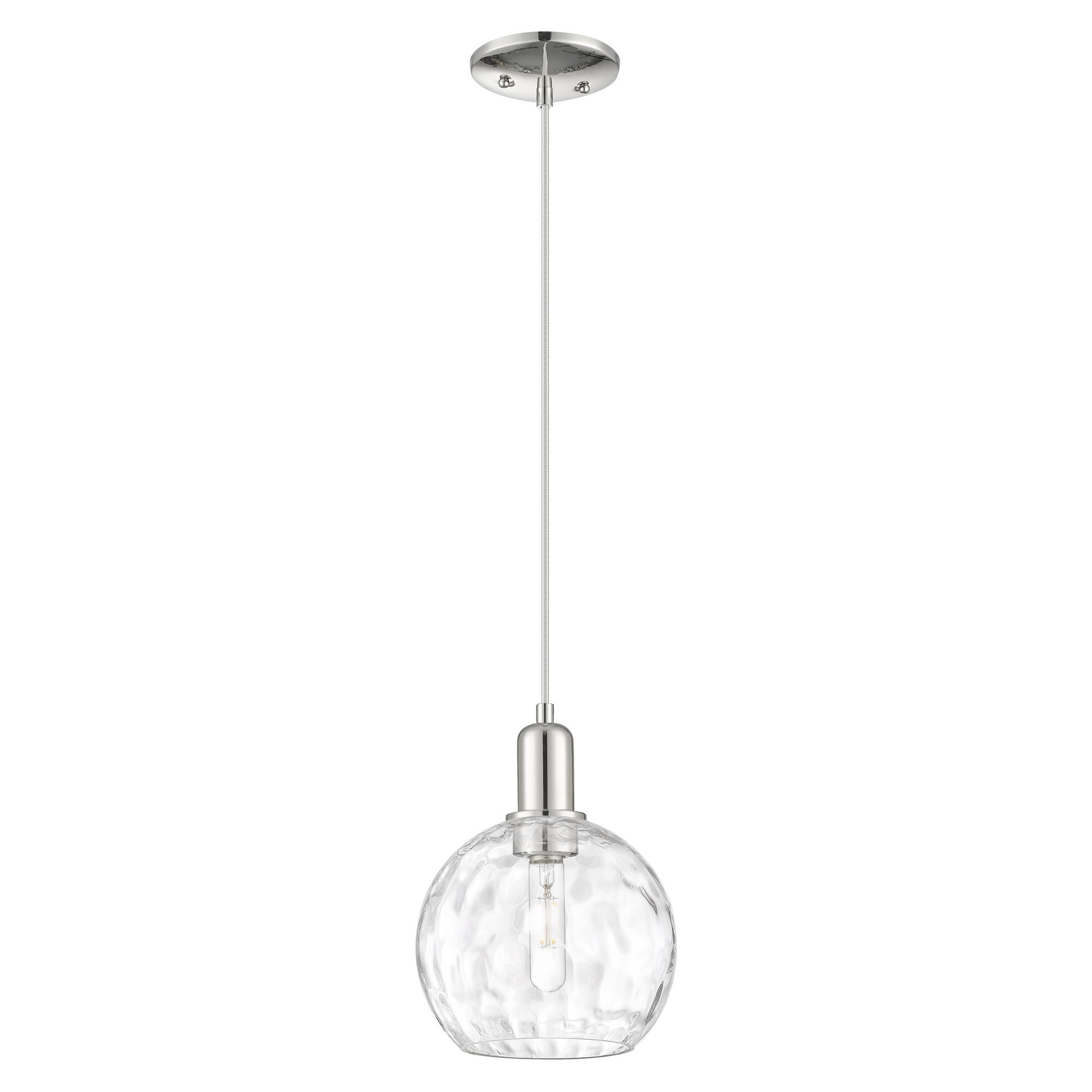 Shown in Polished Nickel finish and Clear Water glass