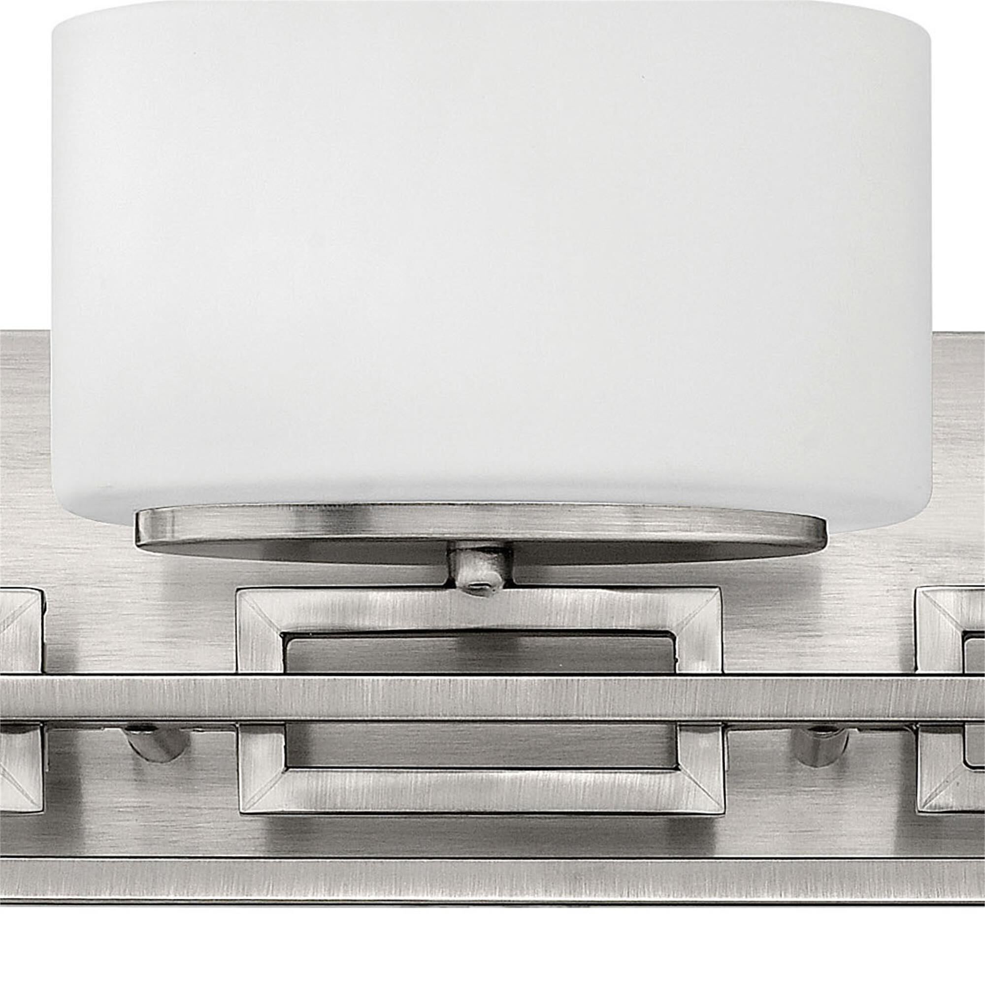 Shown in Antique Nickel finish and Etched Opal glass