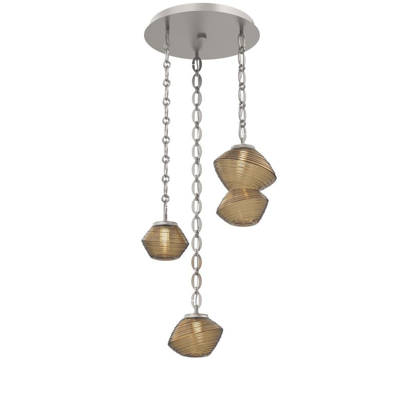 Levi Wilson Mesa 3 Light Multi Light Pendant by Hammerton Studio