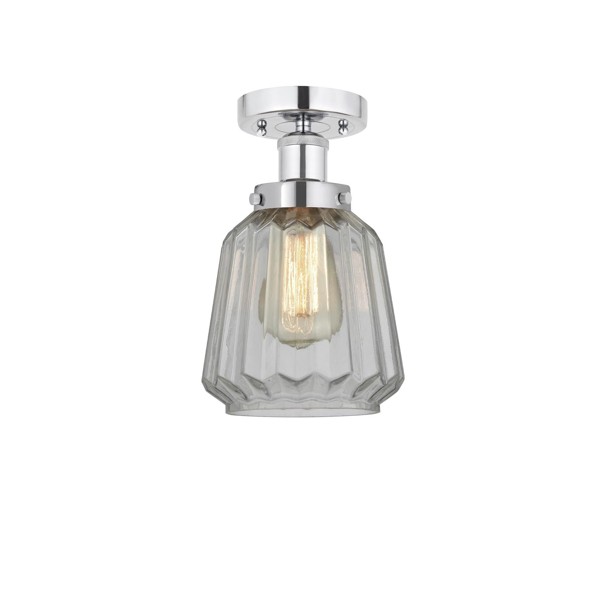 Shown in Polished Chrome, Matte White finish and Matte White glass and Matte White Glass shade