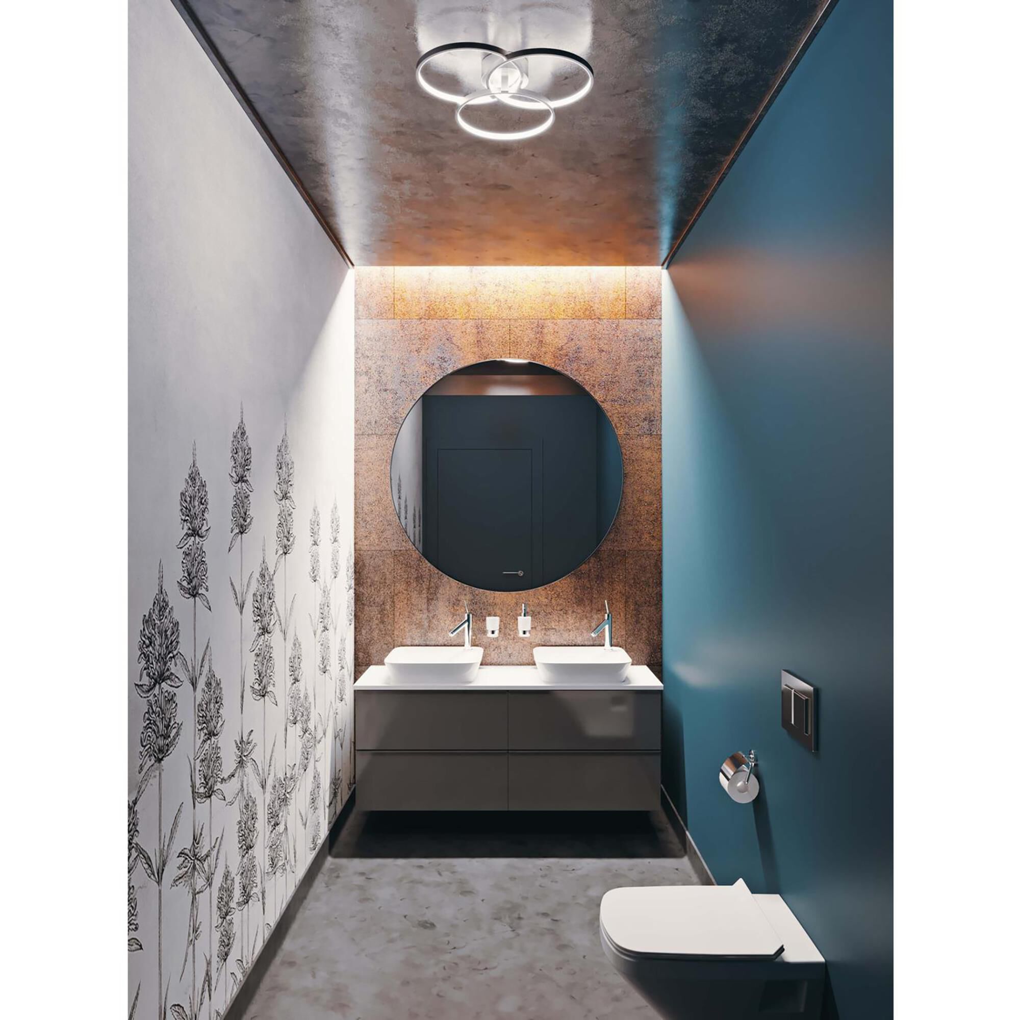 Orion 15 Inch 1 Light LED Semi Flush Mount by AFX Lighting