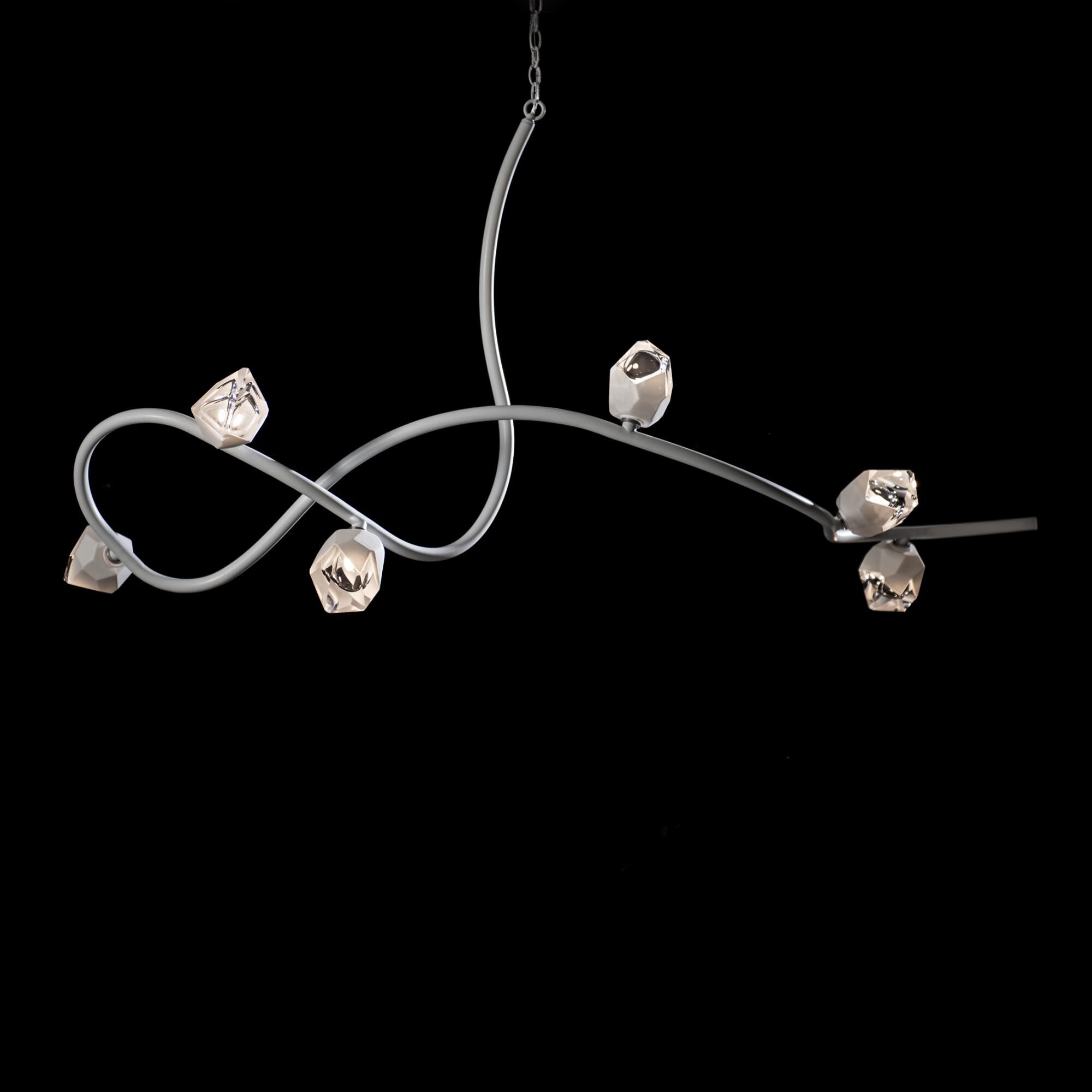 Glacier 69 Inch 6 Light Multi Light Pendant by Hubbardton Forge