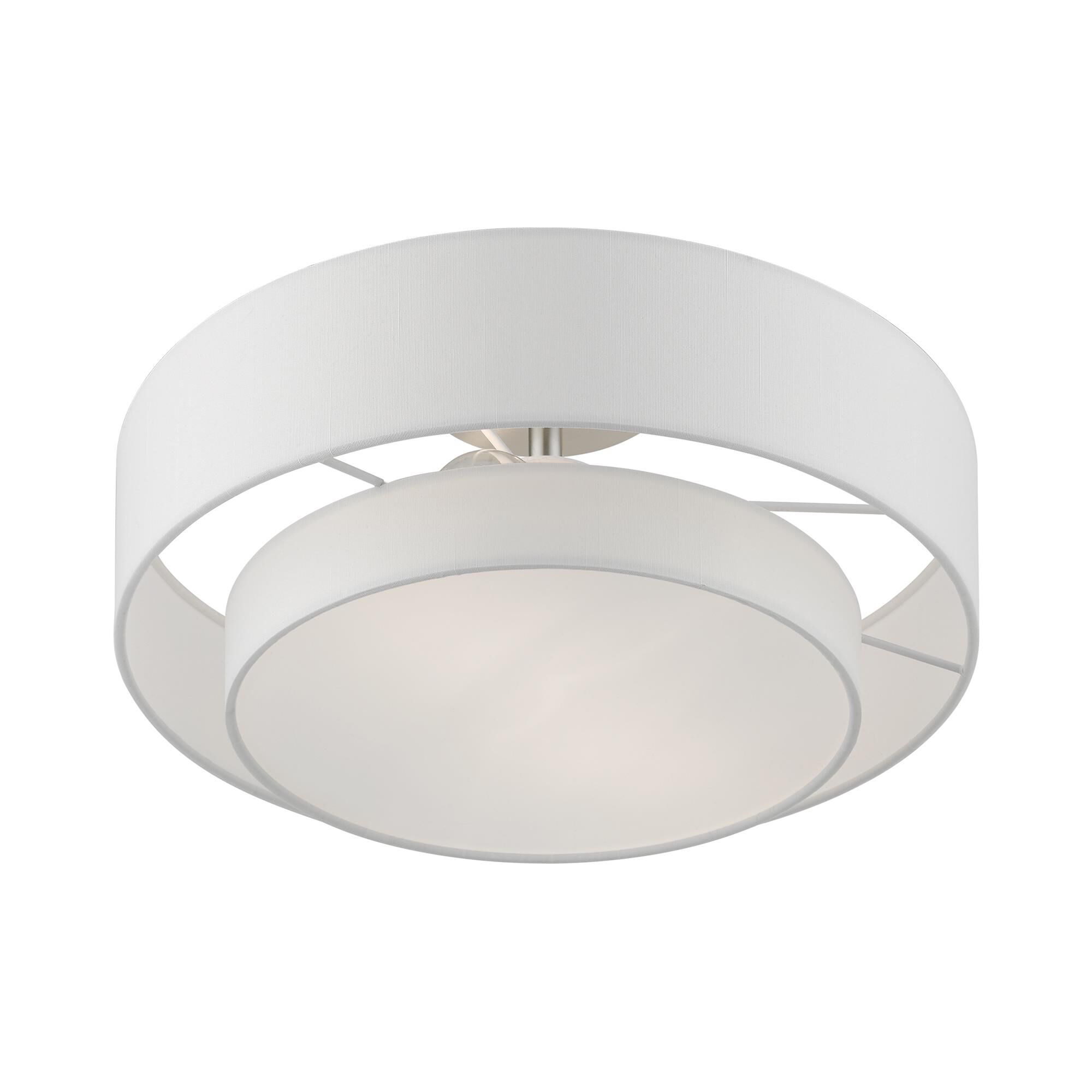 Meridian 15 Inch 2 Light Semi Flush Mount by Livex Lighting