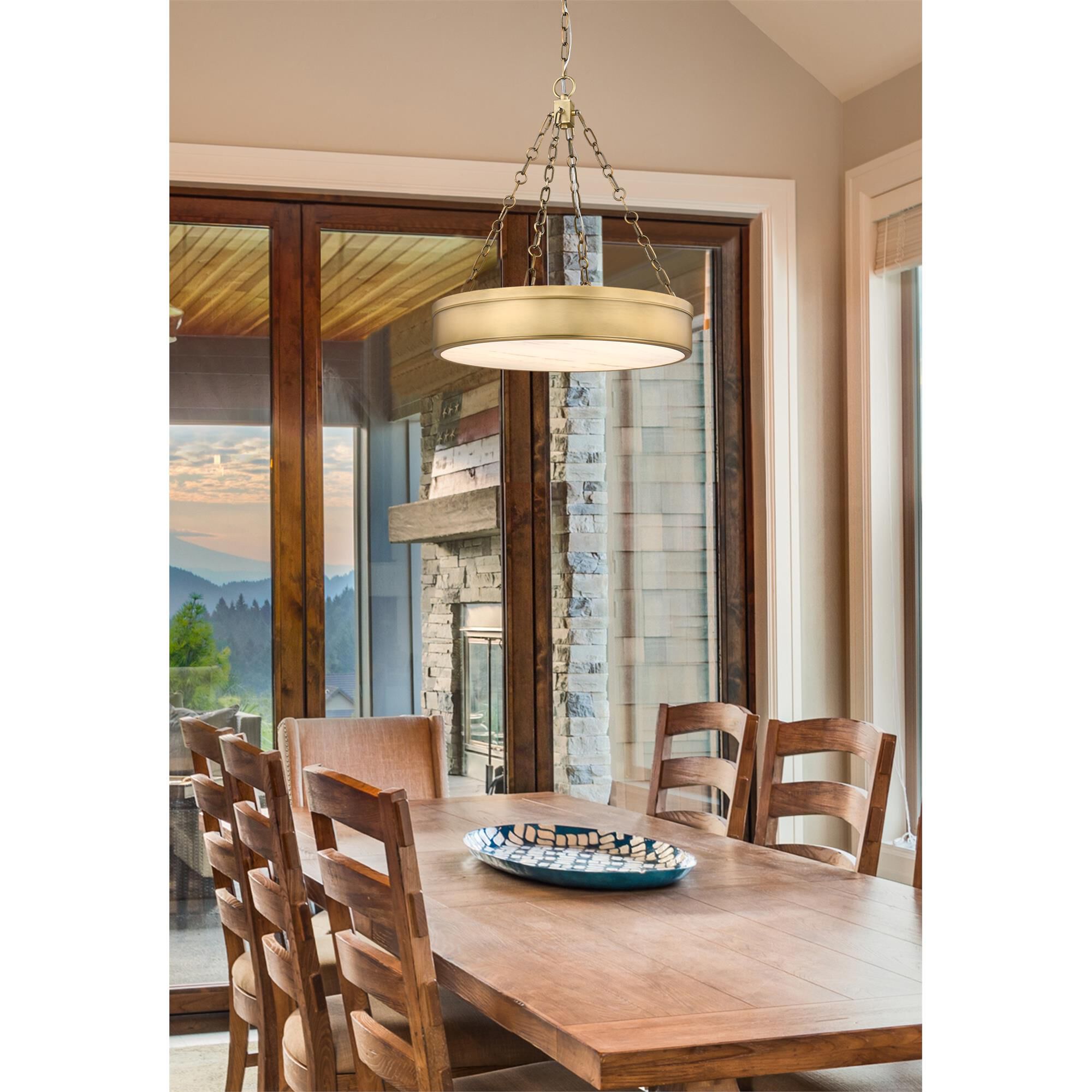 Anders 22 Inch 3 Light LED Mini Chandelier by Z-Lite