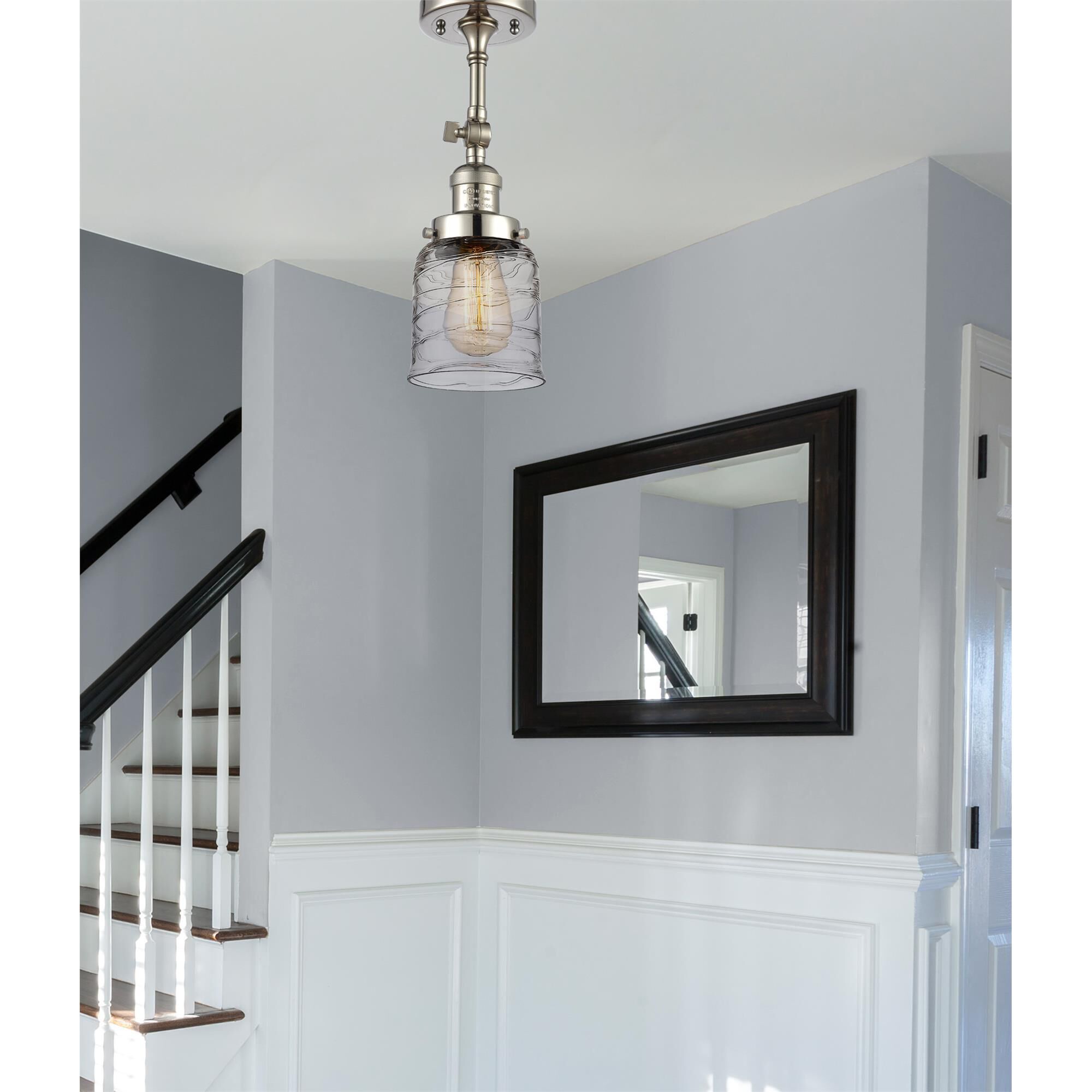 Bruno Marashlian Small Bell 5 Inch 1 Light Semi Flush Mount by Innovations Lighting