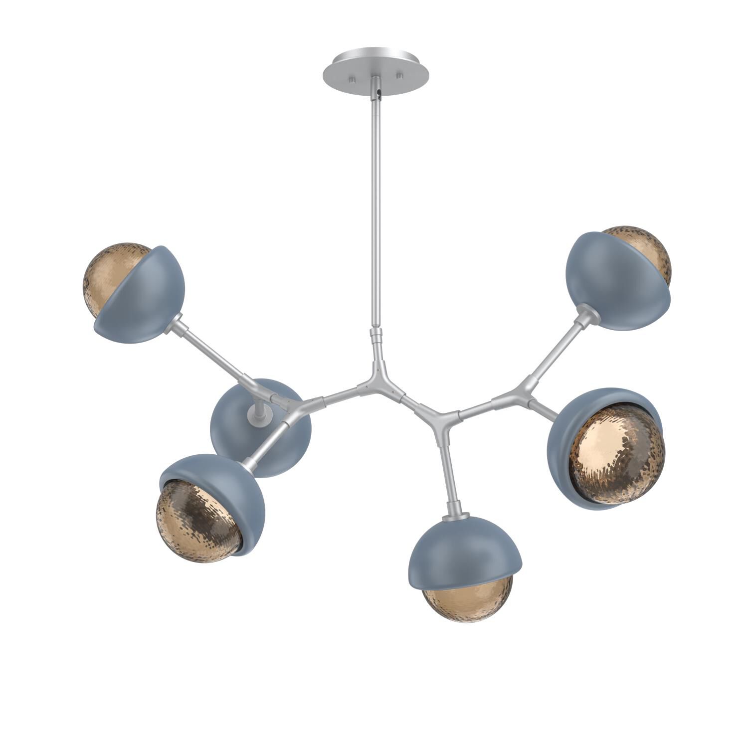 Levi Wilson Cabochon 31 Inch Linear Suspension Light by Hammerton Studio