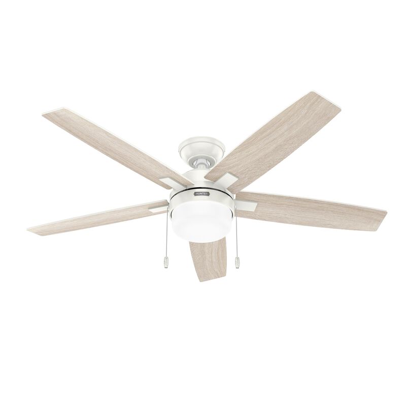 Anisten 52 Inch Ceiling Fan with Light Kit by Hunter Fan