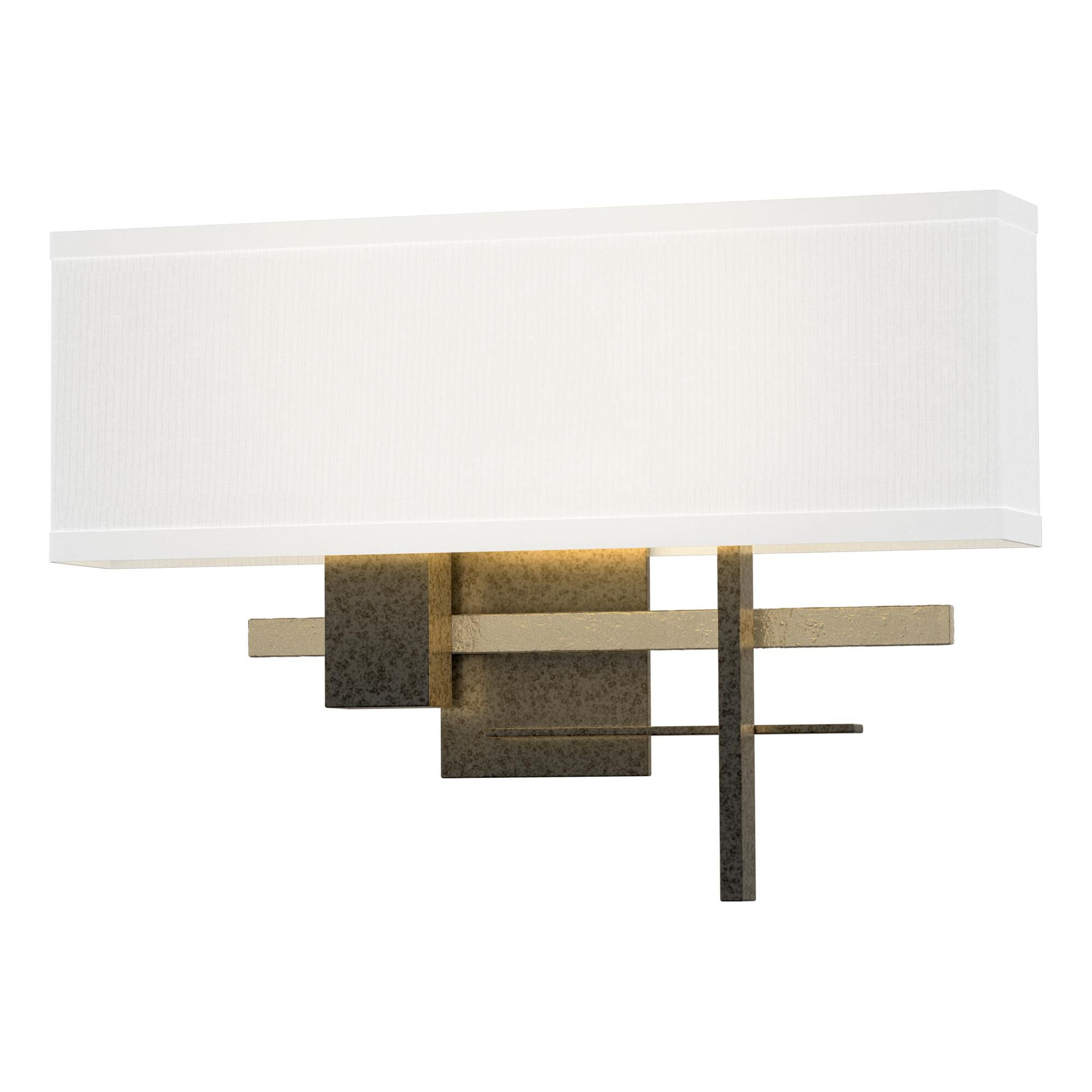 Shown in Natural Iron finish and No Shade shade and Soft Gold accent