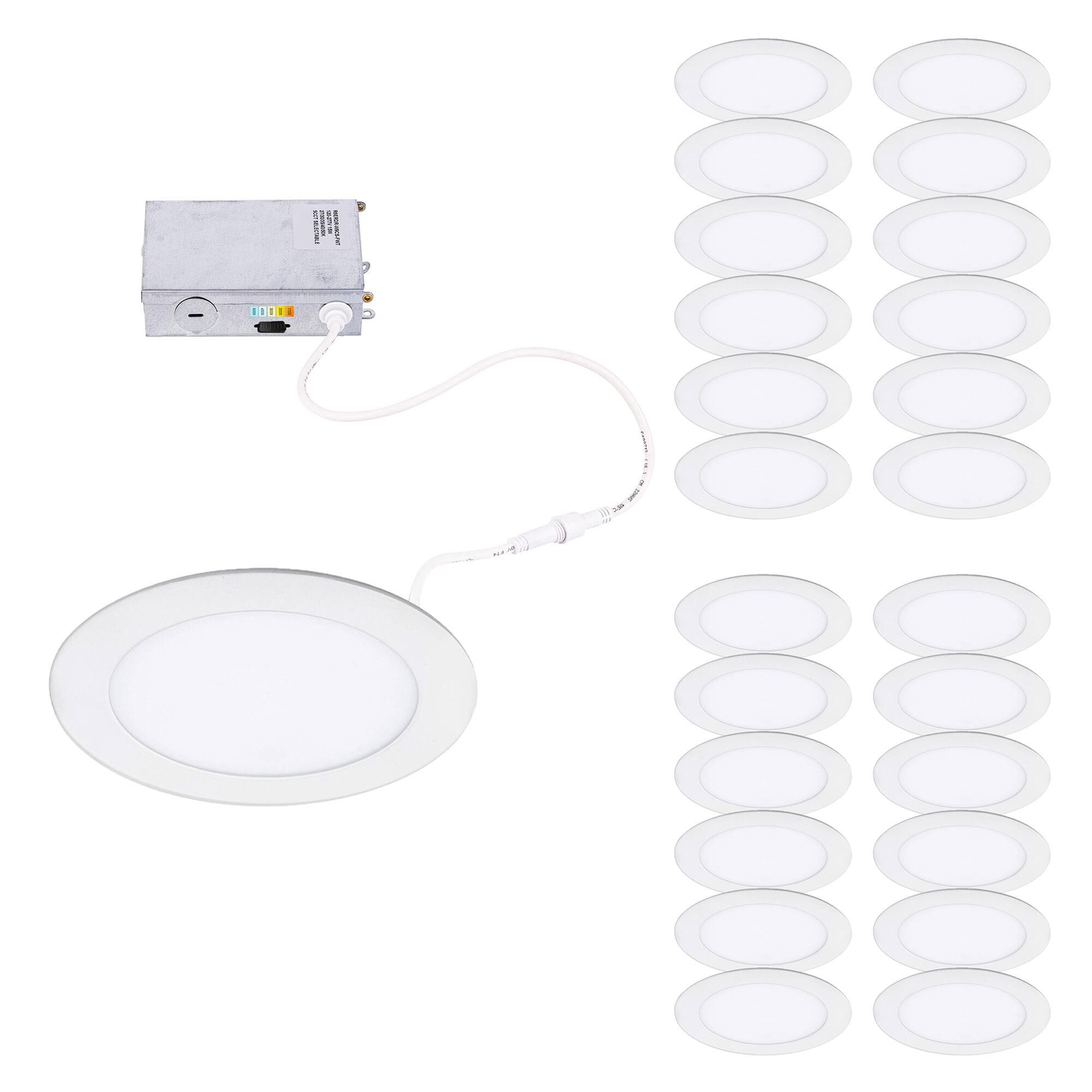 Lotos 5 Inch Recessed Lighting Trim Pack of 24 by WAC Lighting
