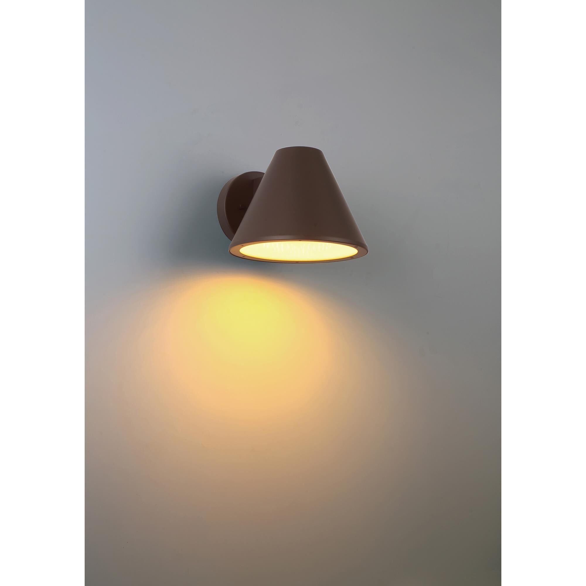 Shown in Bronze finish and Frosted glass