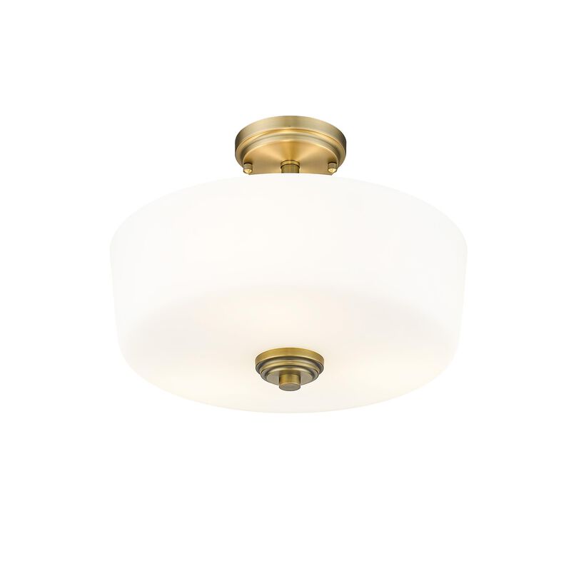 Arlington 14 Inch 3 Light Semi Flush Mount by Z-Lite