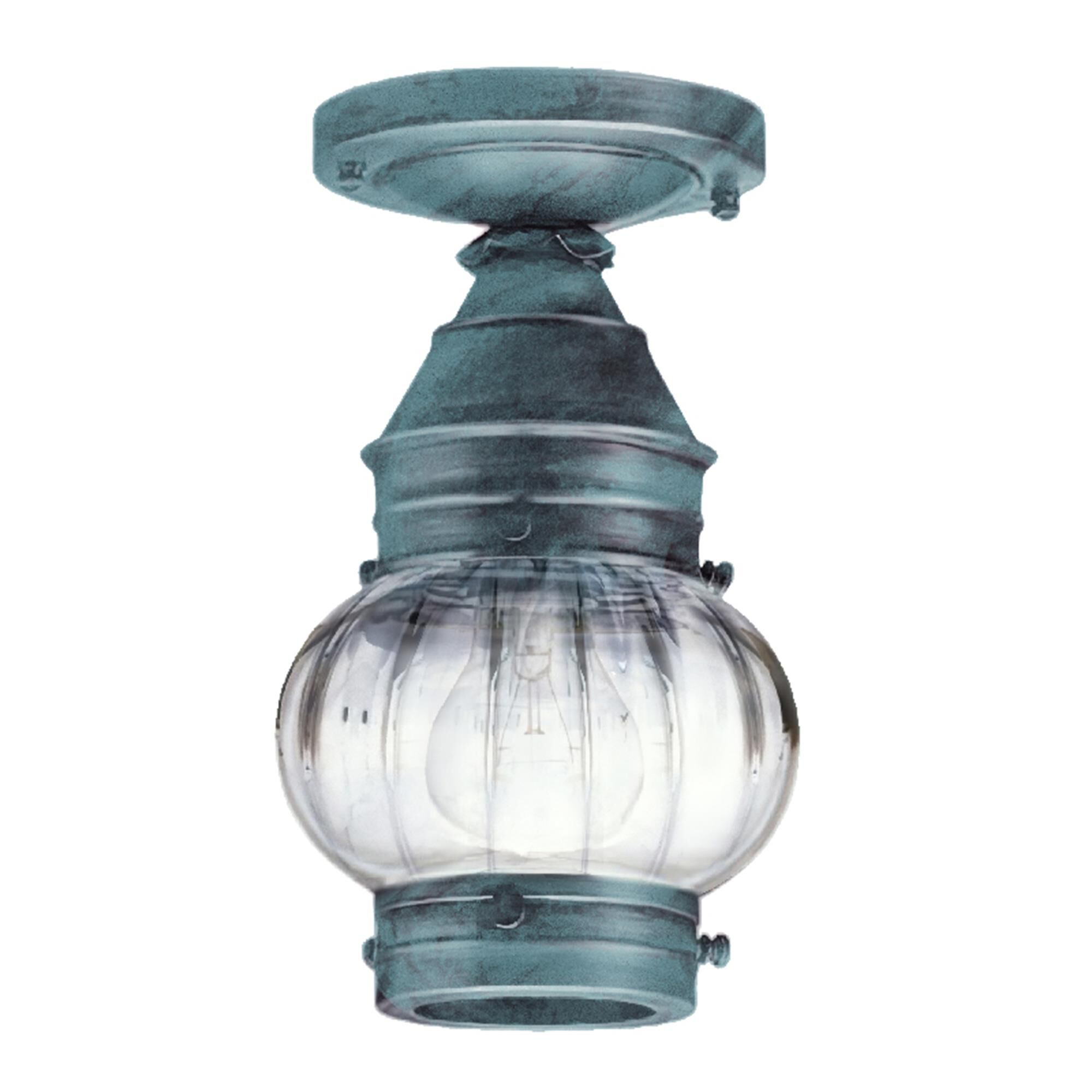 Onion 6 Inch Outdoor Flush Mount,