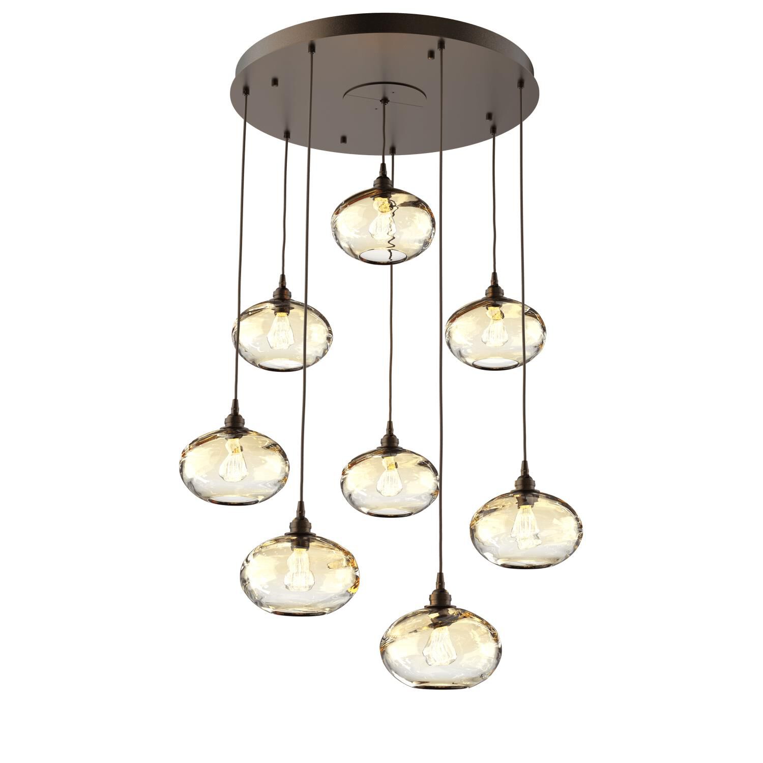 Coppa 29 Inch 8 Light Multi Light Pendant by Hammerton Studio