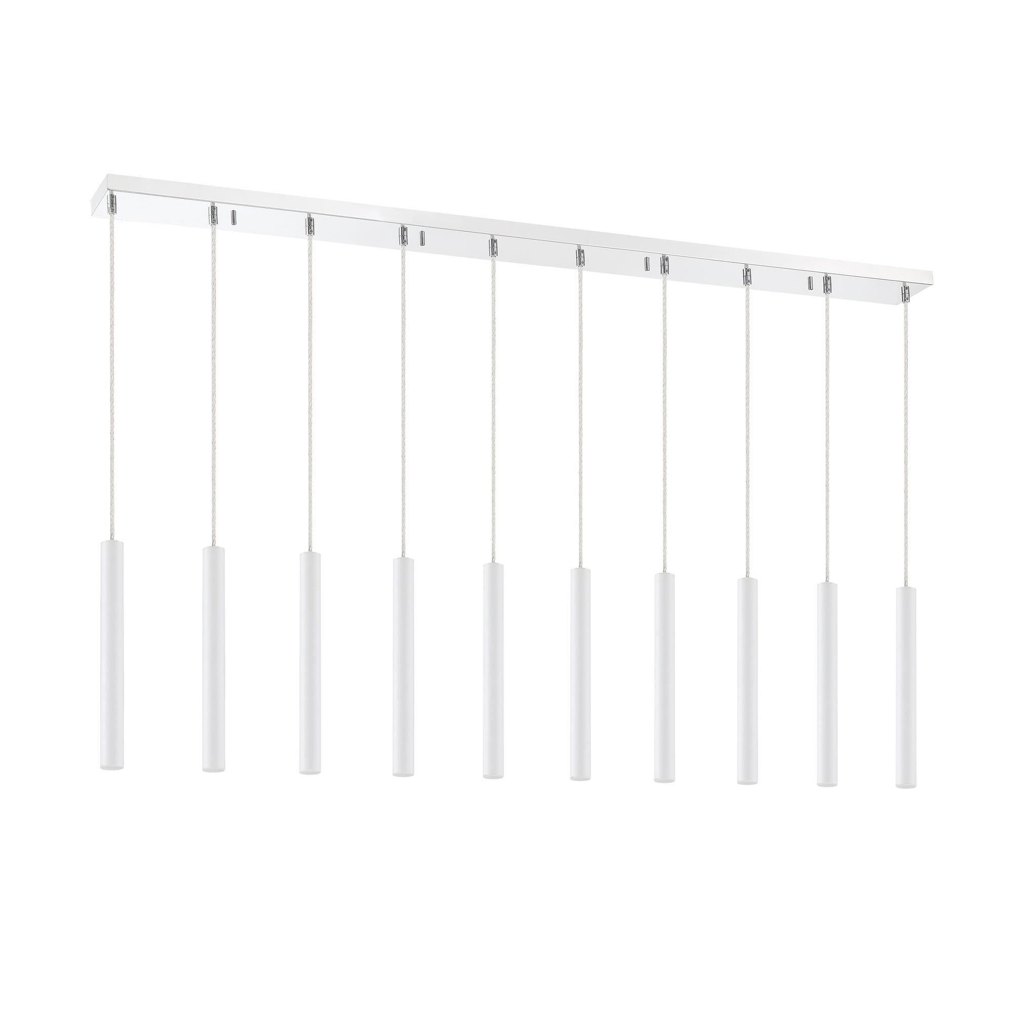 Forest 56 Inch 10 Light LED Linear Suspension Light by Z-Lite