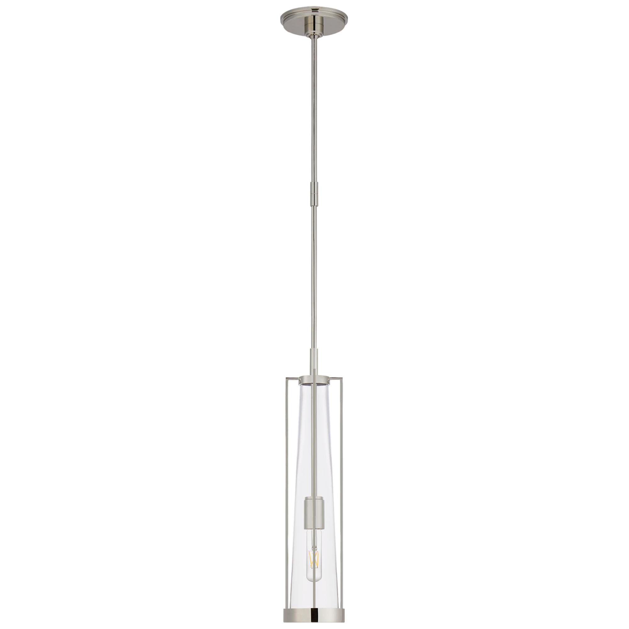 Shown in Polished Nickel finish and Clear glass and Clear Glass shade
