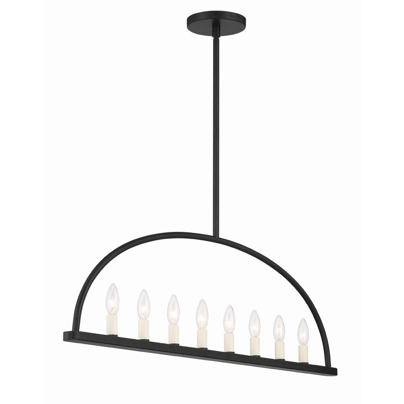 Abbott 42 Inch Linear Chandelier by Crystorama