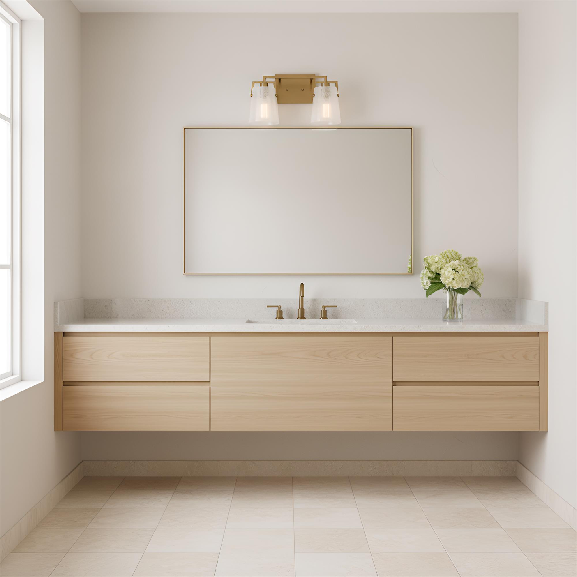 Drew & Jonathan Crofton 15 Inch 2 Light Bath Vanity Light,