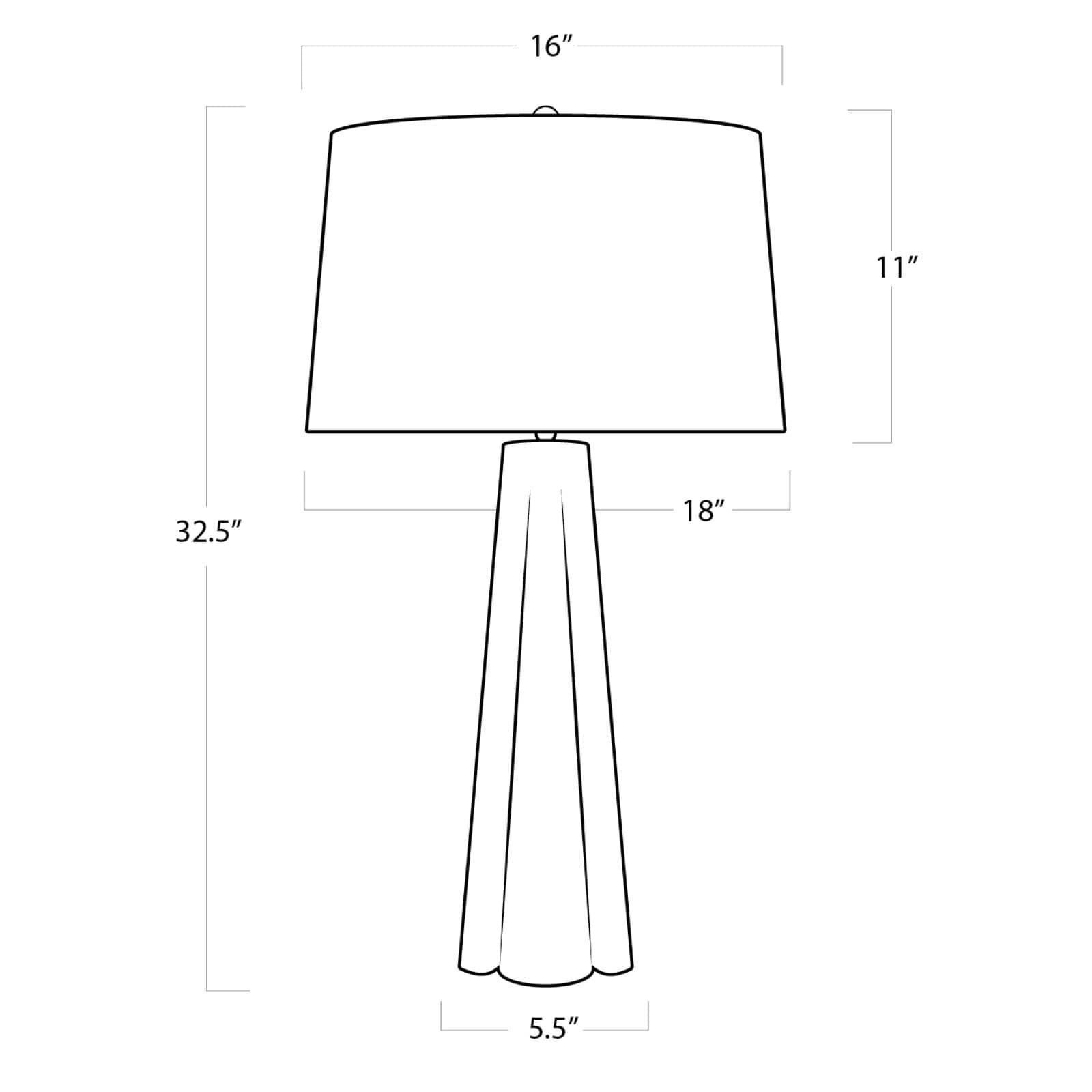 Quatrefoil 33 Inch Table Lamp by Regina Andrew