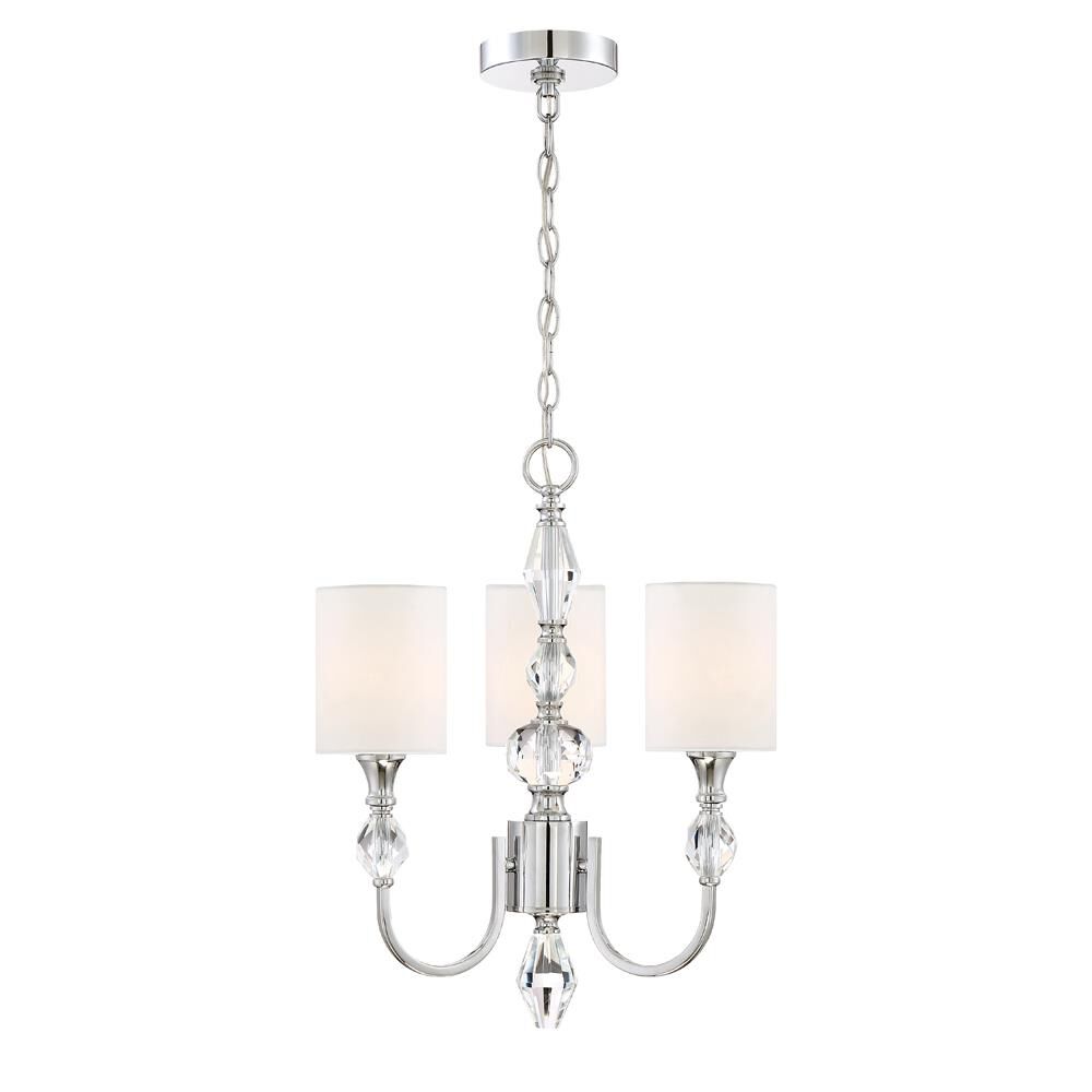 Evi 16 Inch 3 Light Mini Chandelier by Designers Fountain