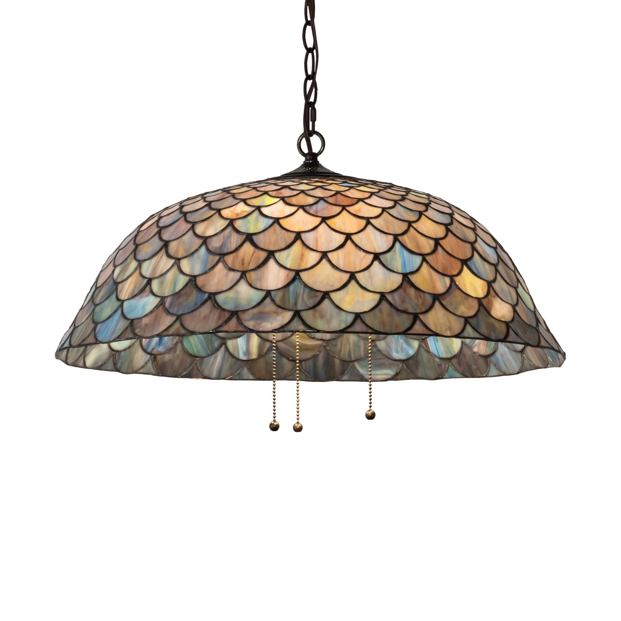 Tiffany Fishscale 24 Inch Large Pendant by Meyda Lighting