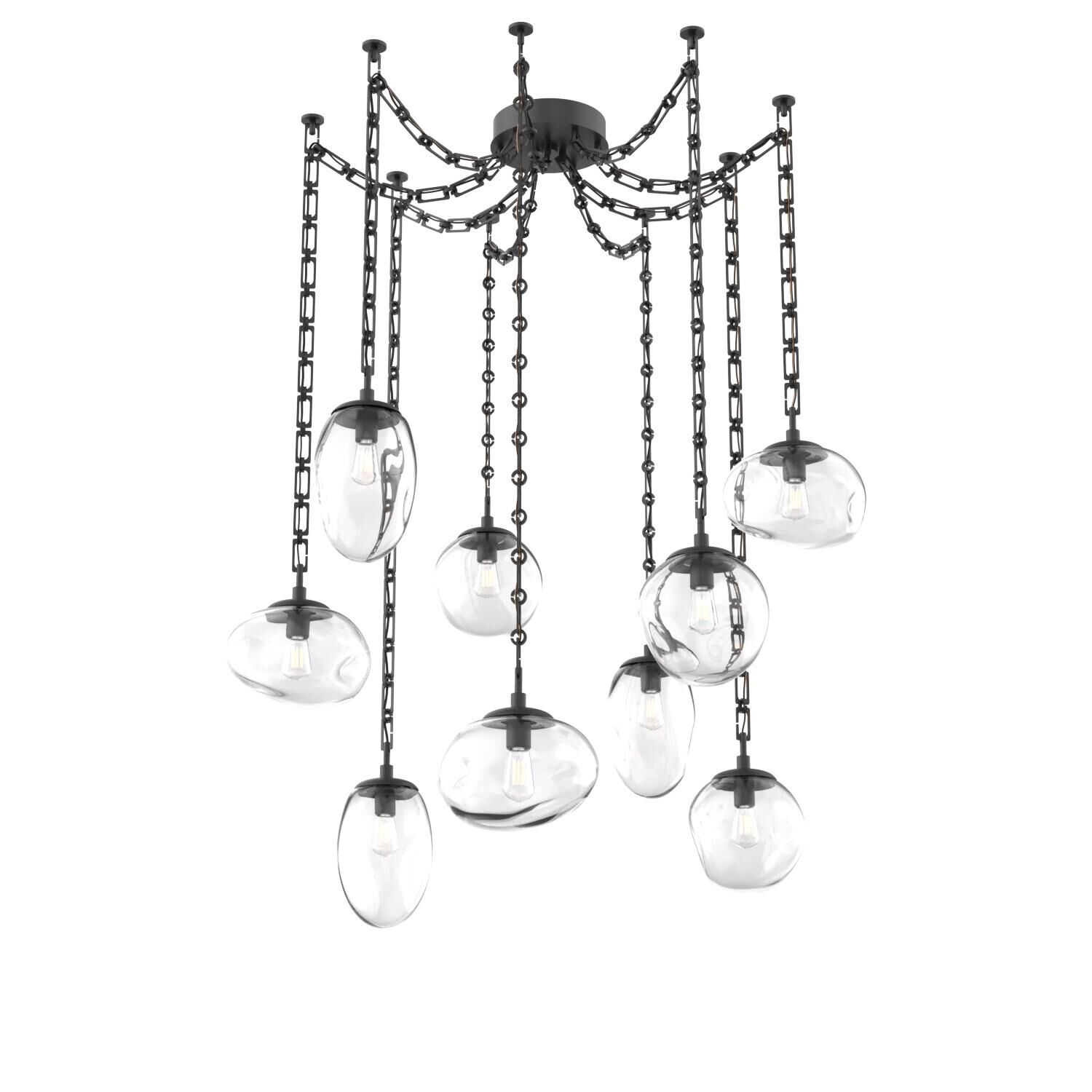 Levi Wilson Cosmos 17 Inch Multi Pendant Light by Hammerton Studio