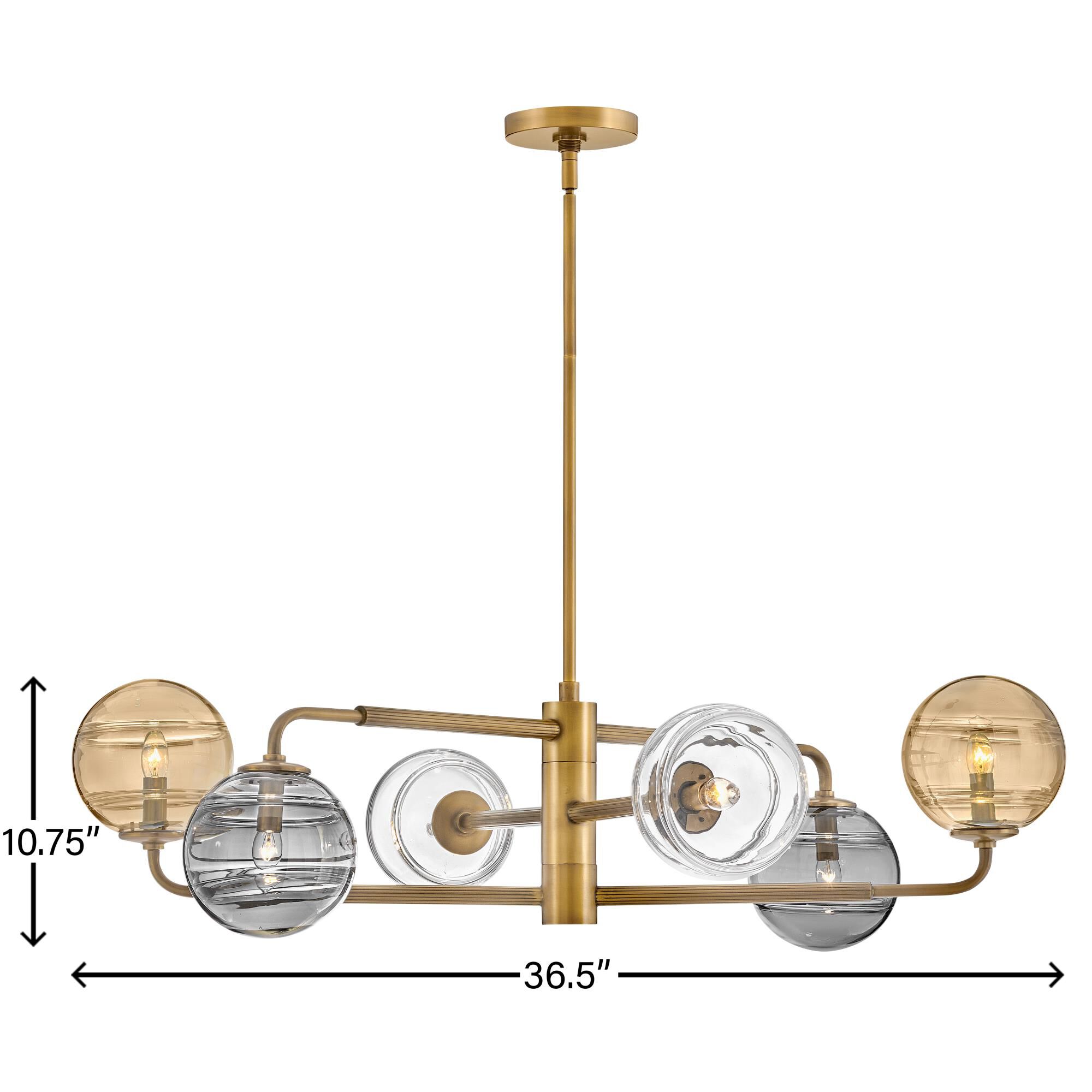 Oberon 36.5 Inch Chandelier by Fredrick Ramond