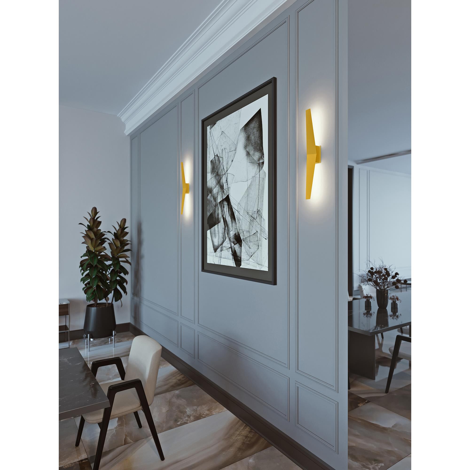 Shown in Gold finish and Acrylic glass