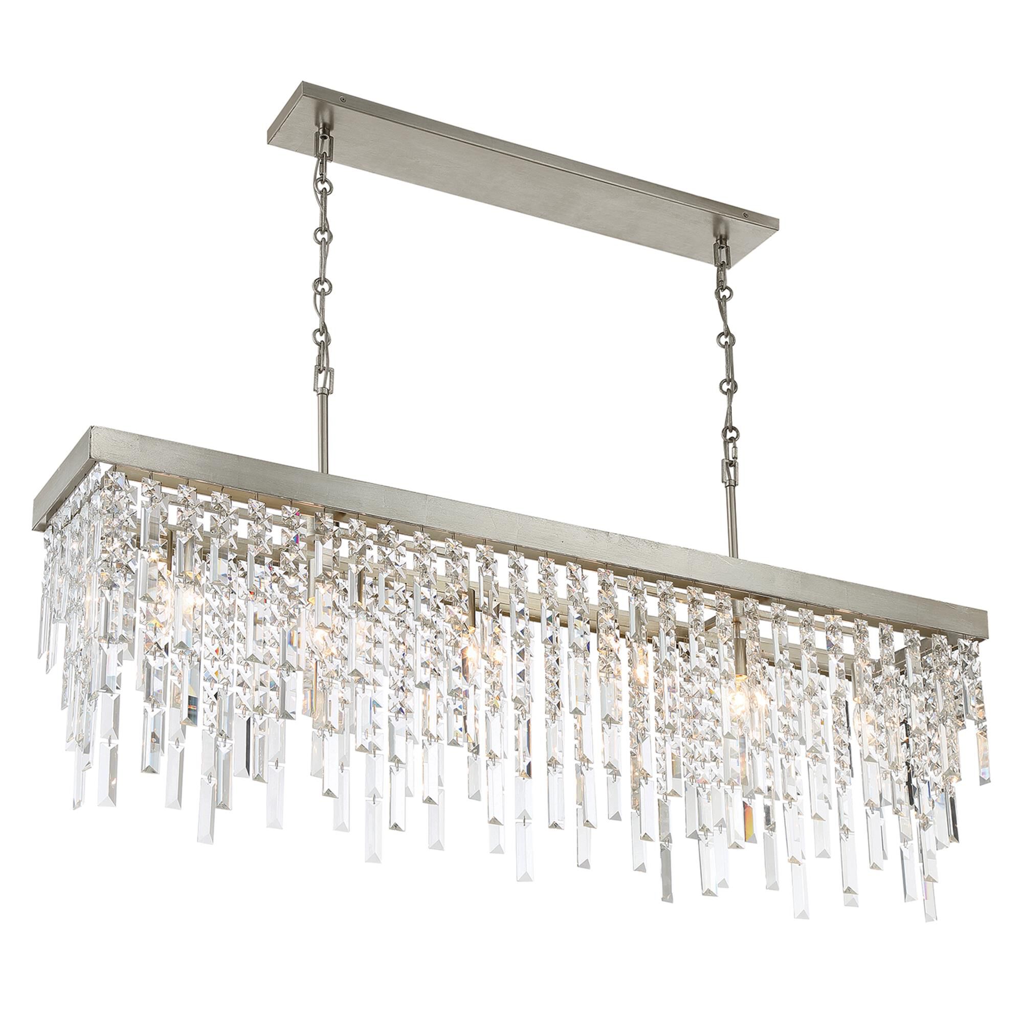 Shown in Antique Silver finish and Hand Cut crystal
