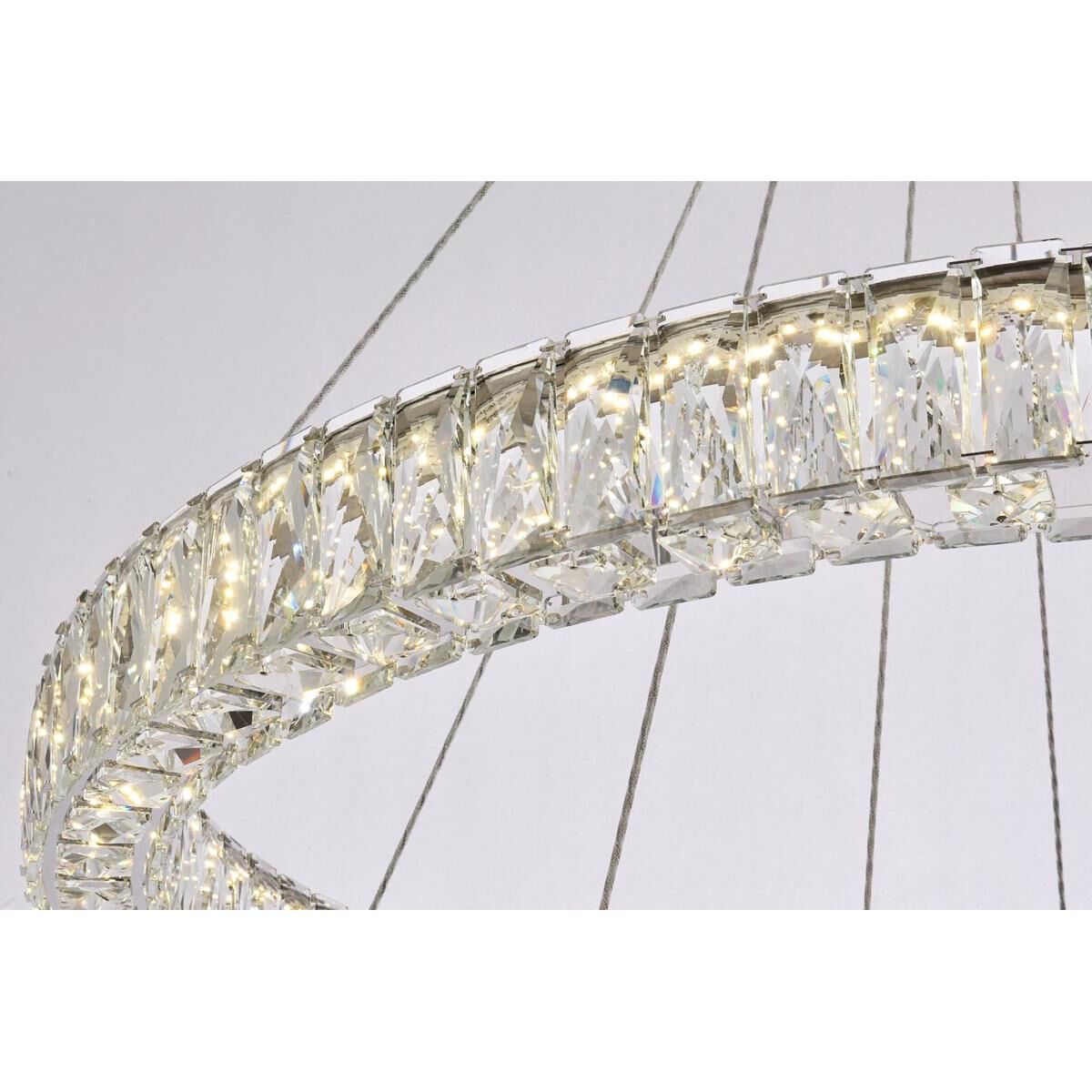 Shown in Chrome finish and Clear Royal Cut crystal