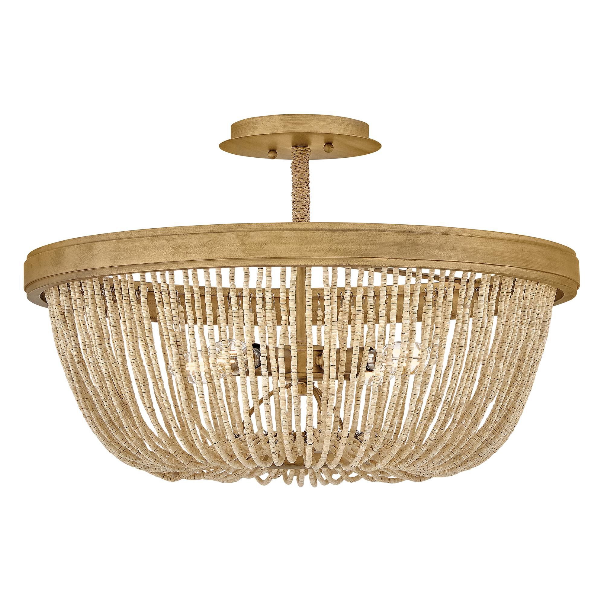 Shown in Burnished Gold finish and Coco Beads shade