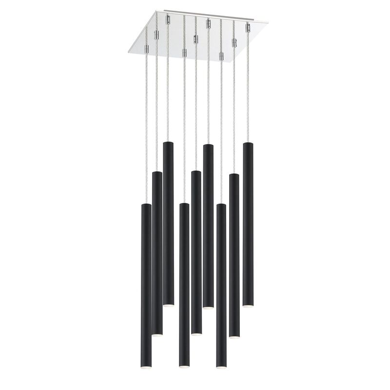 Forest 14 Inch 9 Light LED Linear Suspension Light by Z-Lite