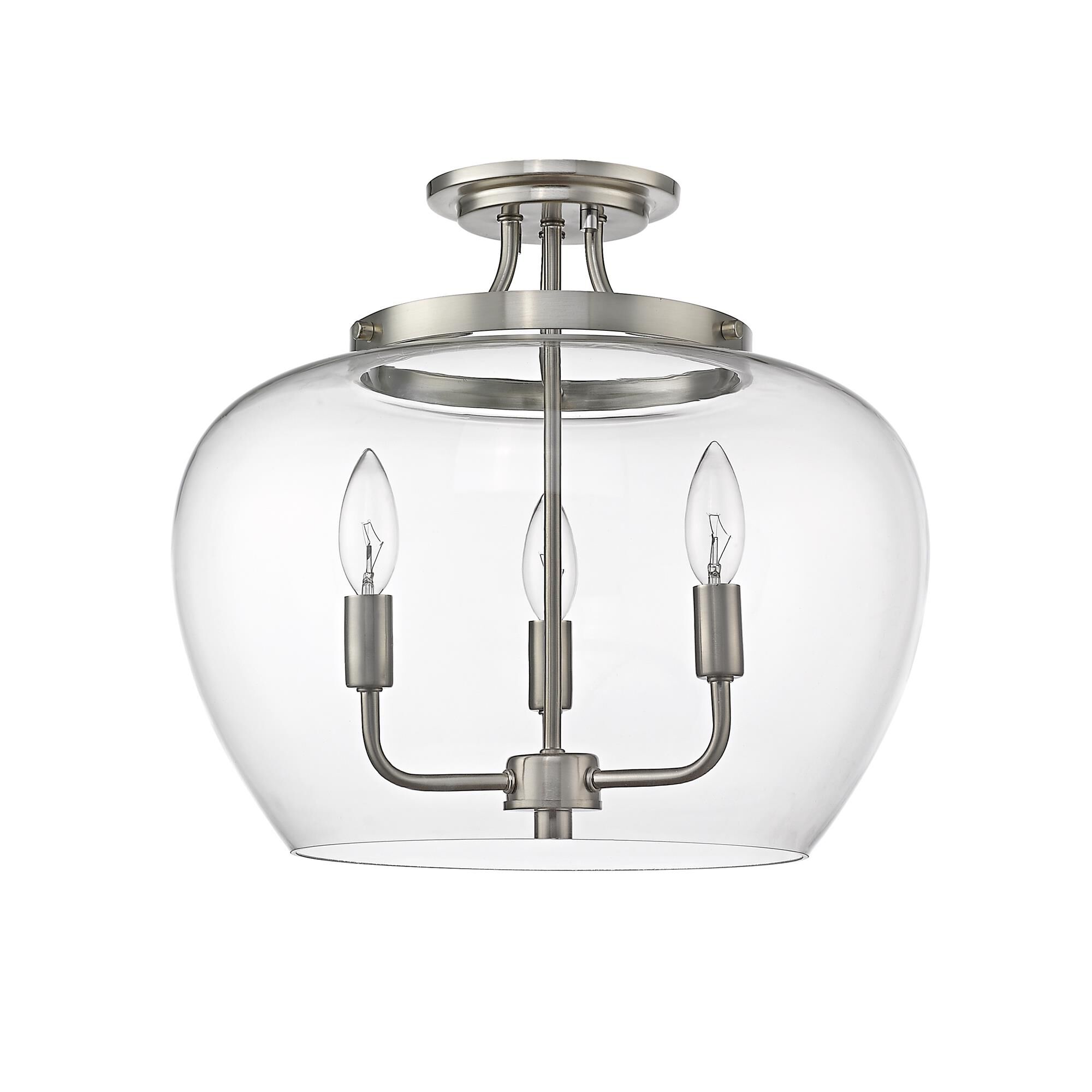 Joliet 15 Inch 3 Light Semi Flush Mount by Z-Lite