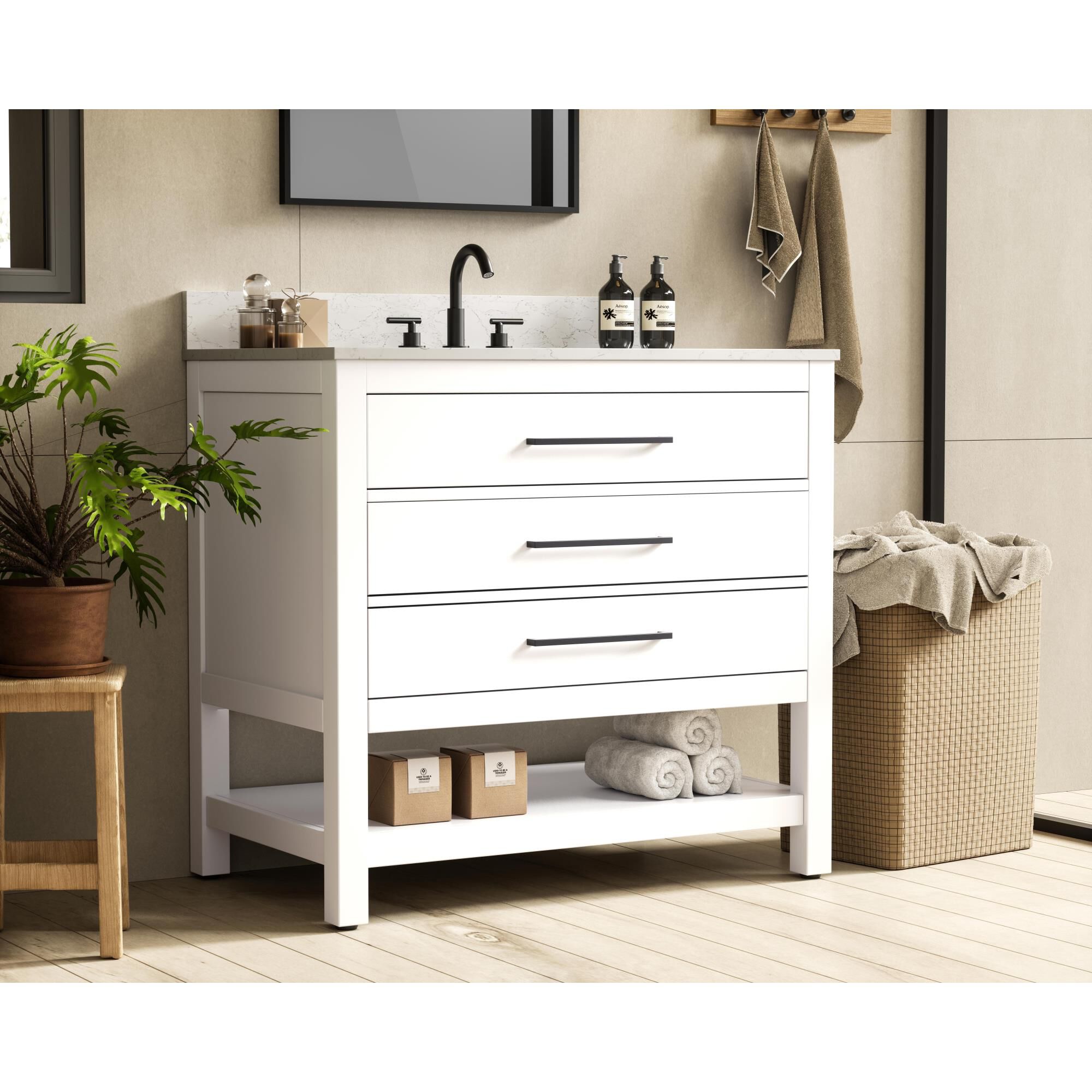 Karson 36 Inch Bath Vanity by Elegant Dcor