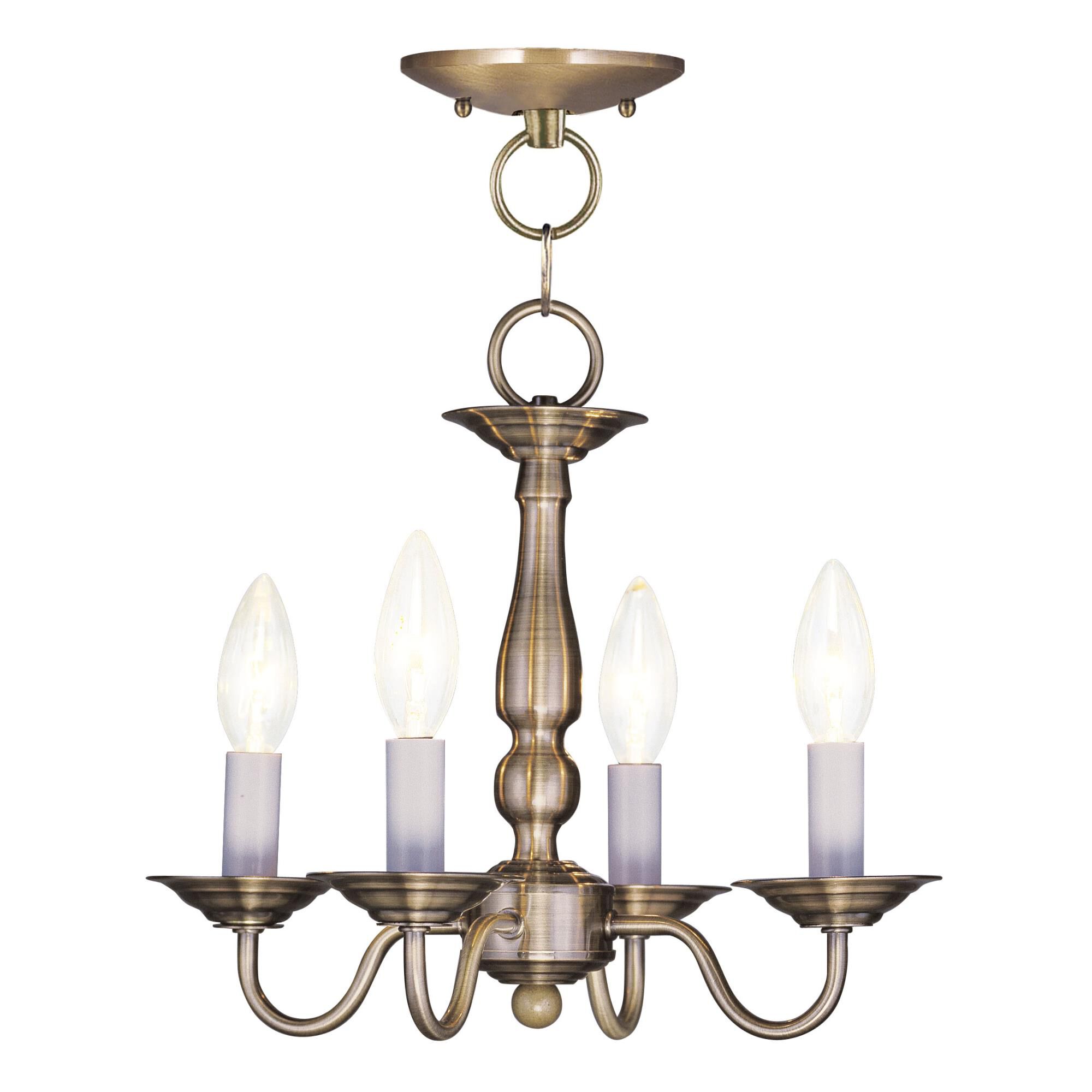 Williamsburgh 13 Inch 4 Light Mini Chandelier by Livex Lighting