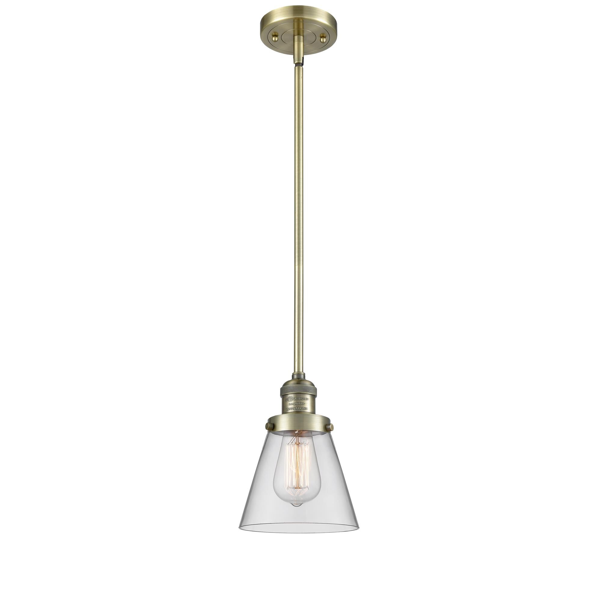 Bruno Marashlian Small Cone 6 Inch Mini Pendant by Innovations Lighting