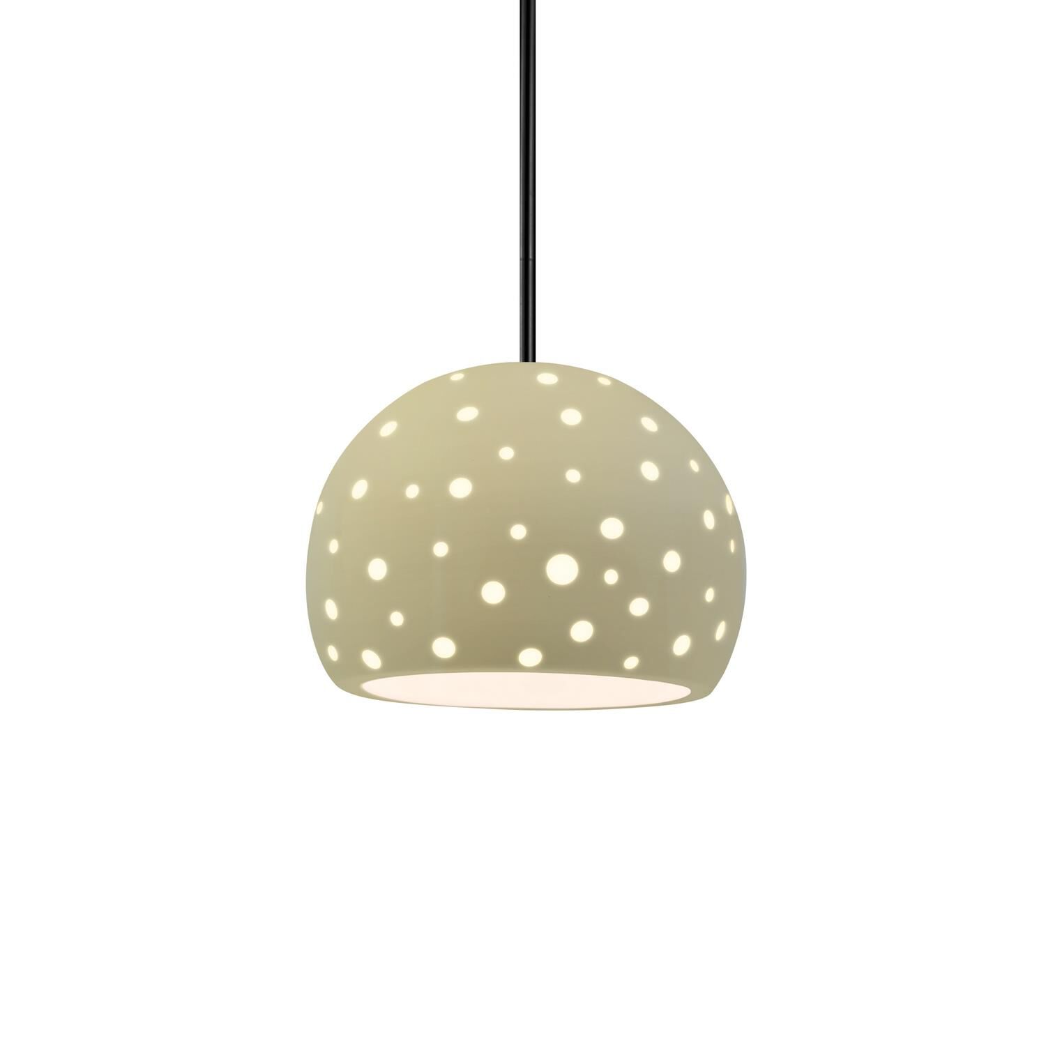 Perforated Globe 7 Inch Mini Pendant by Justice Design Group
