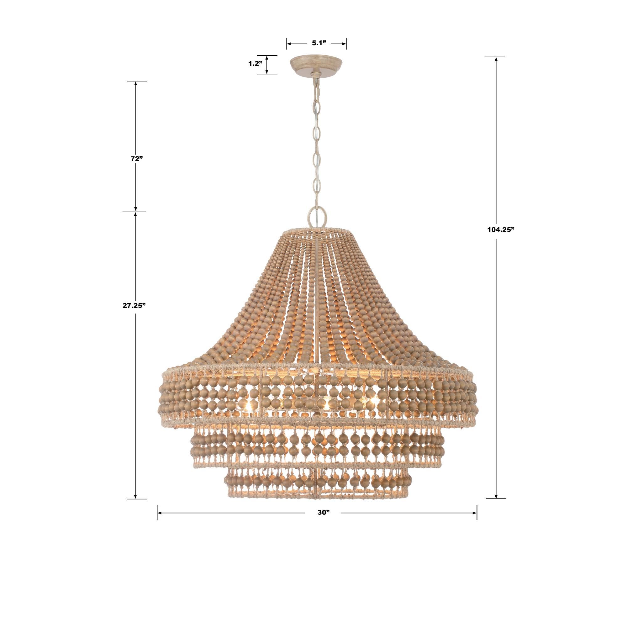 Silas 30 Inch Chandelier by Crystorama