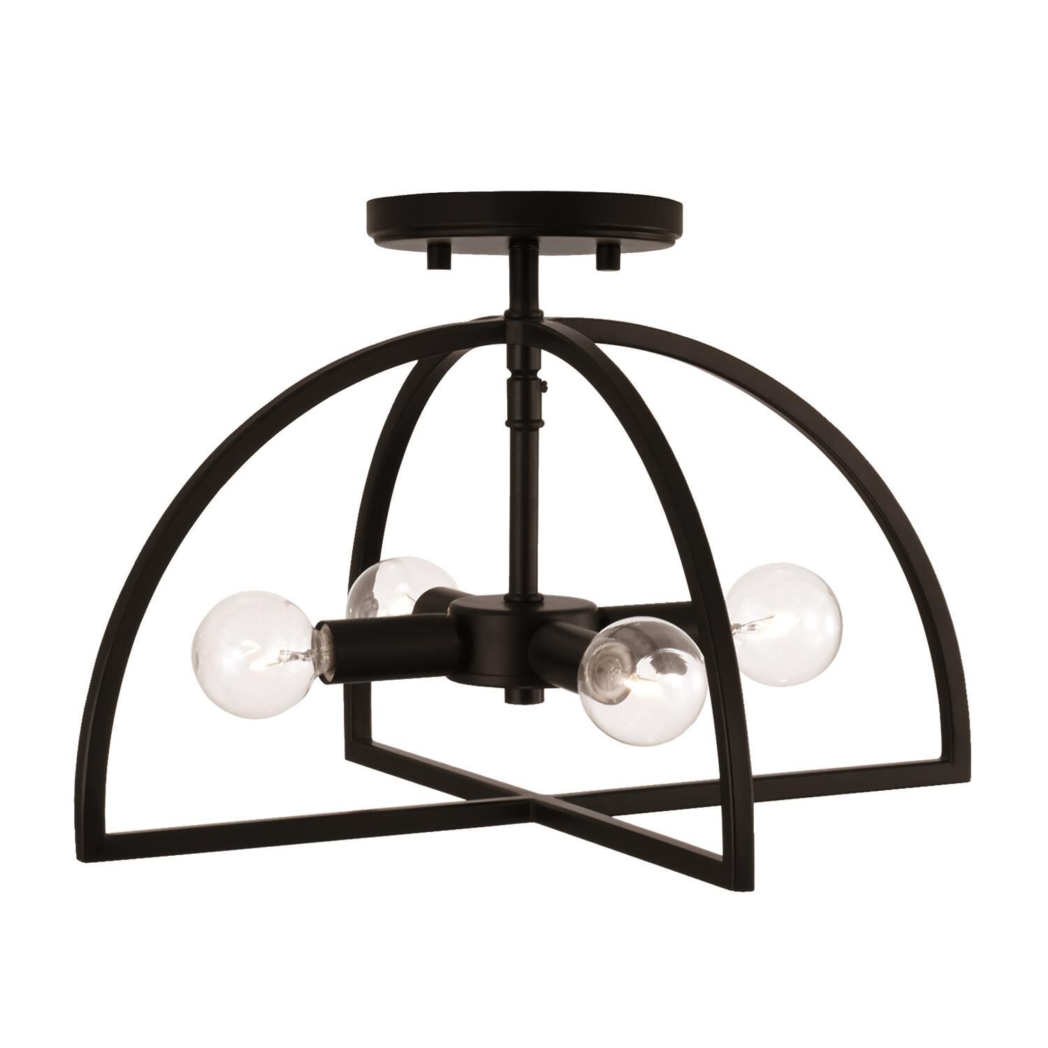 Lawson 15 Inch 4 Light Semi Flush Mount by Homeplace by Capital Lighting Fixture Company